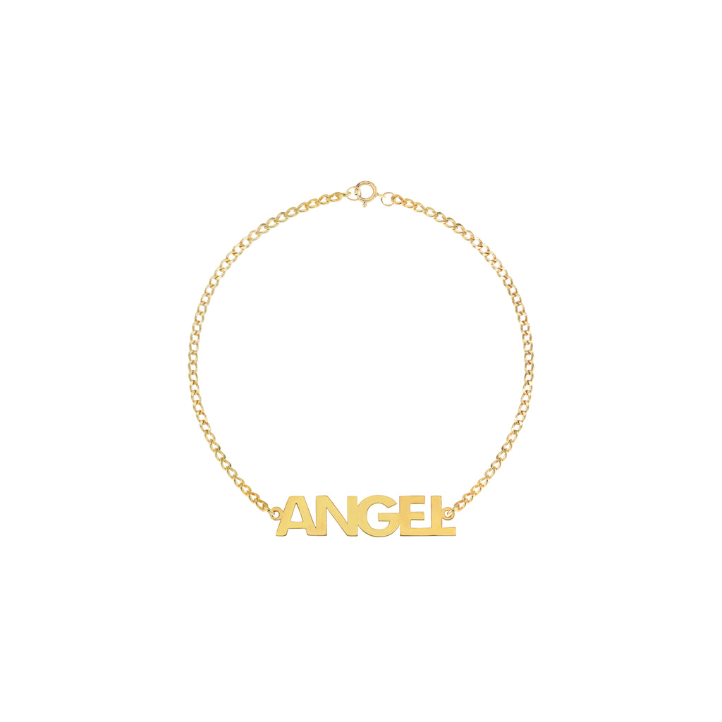 Paige Classic Name Bracelet in Yellow Gold