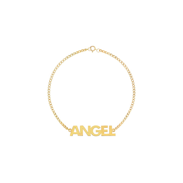 Paige Classic Name Bracelet in Yellow Gold