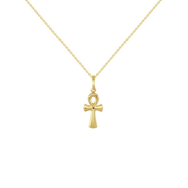 18K Saudi Gold Necklace with Cross pendant