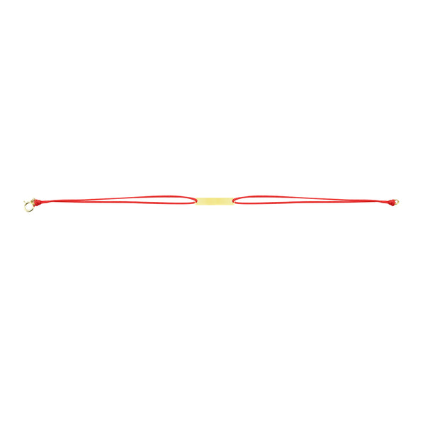 Red String Bar Bracelet