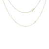 White Freshwater Pearl Choker with Cross Charm in 14K Yellow Gold
