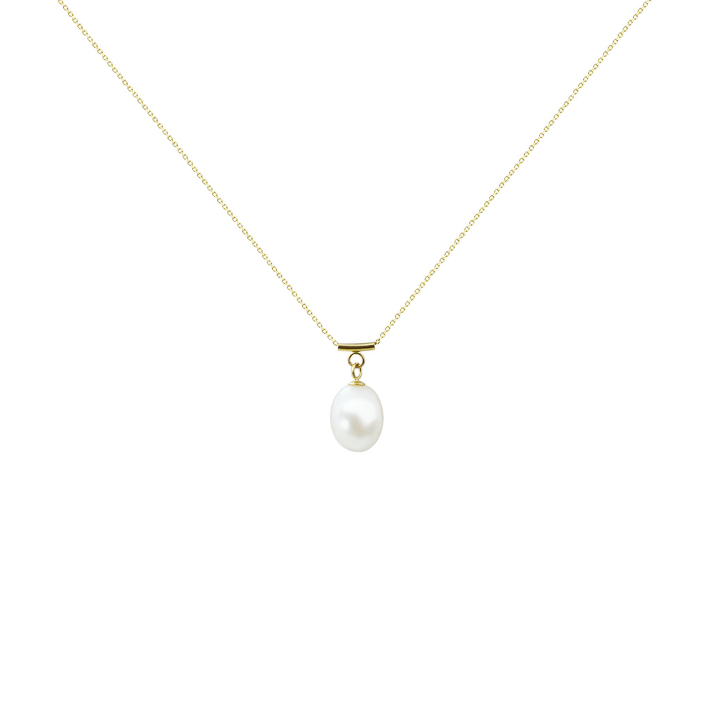 Solitary Pearl Serenade Necklace