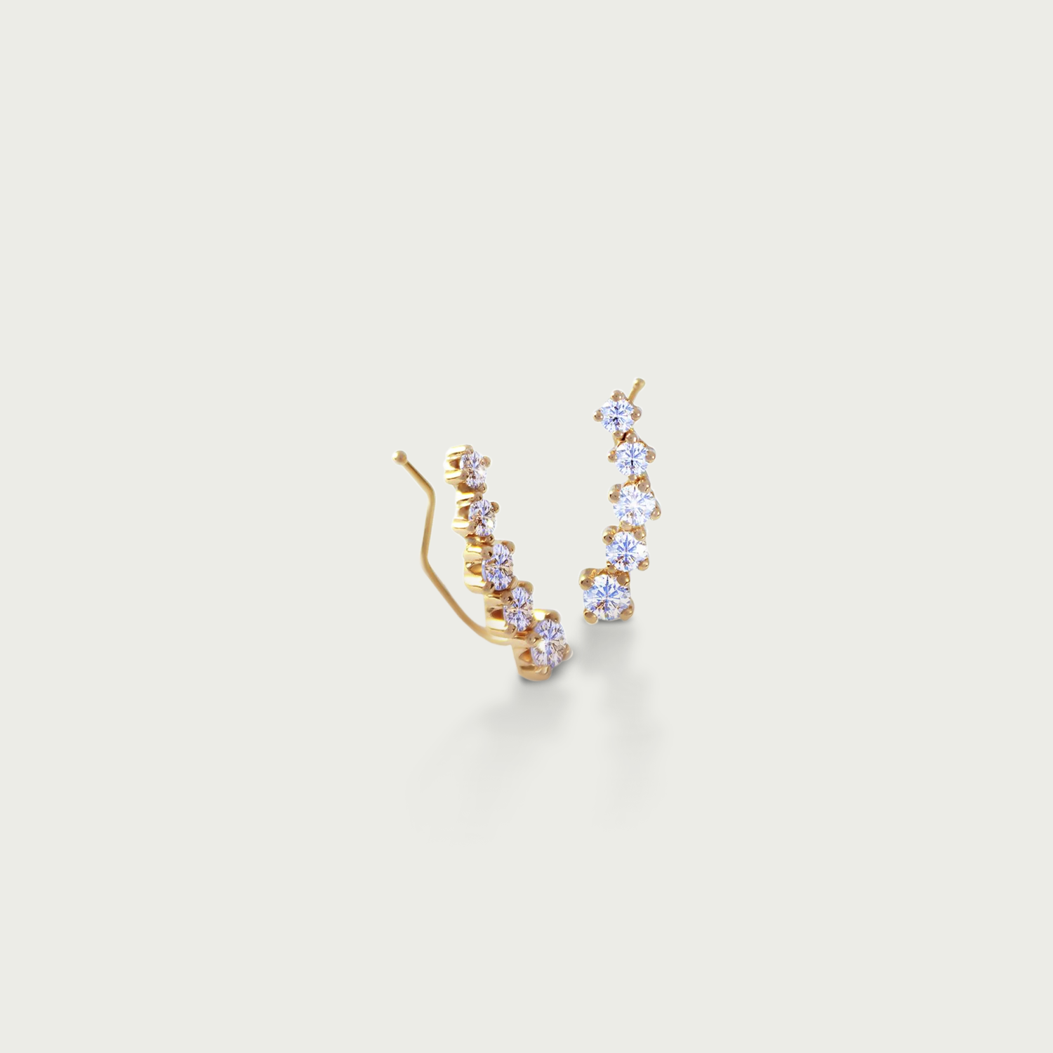 Daily Sparkle Gold Crawler Earrings