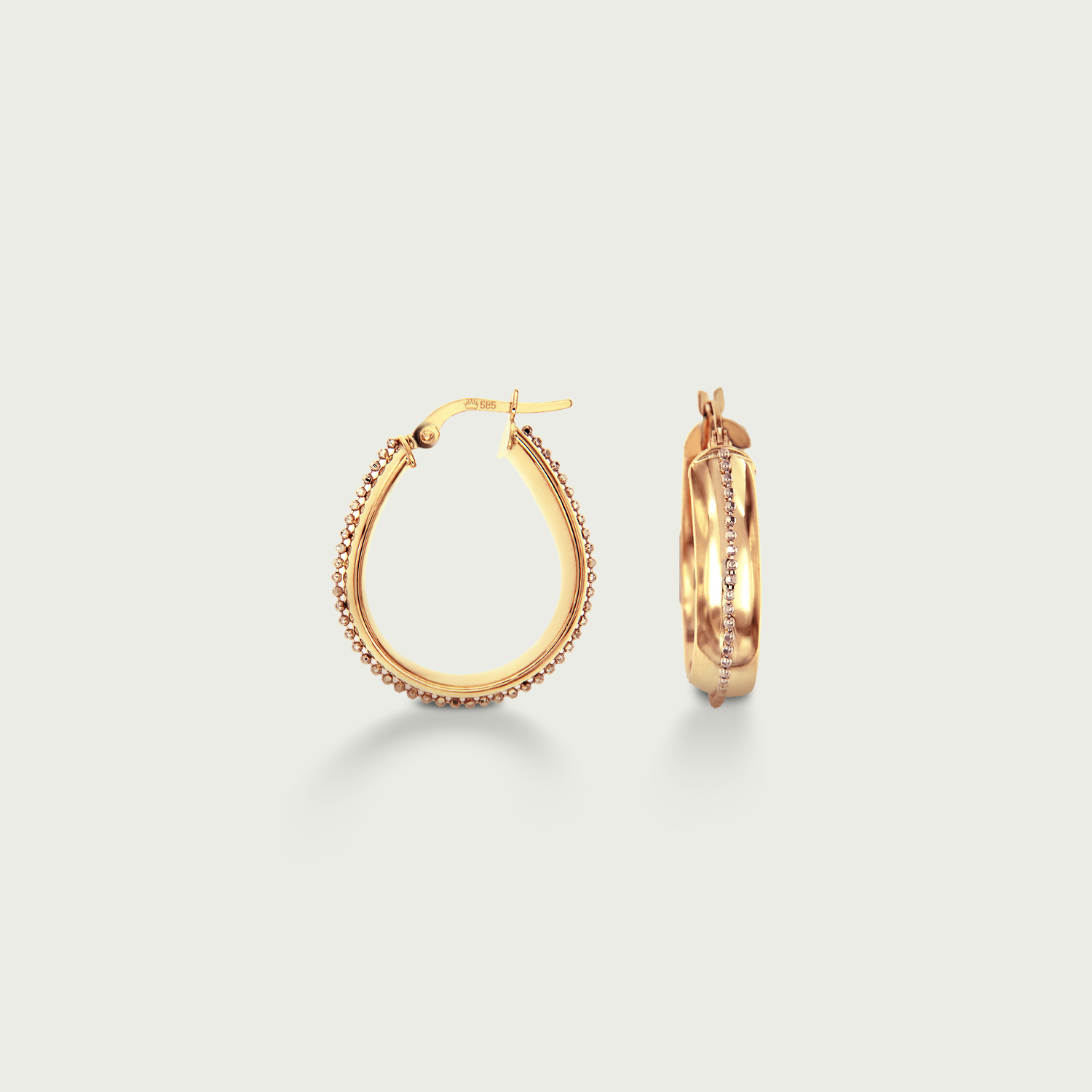 Work & Wonder Gold Hoop Earrings