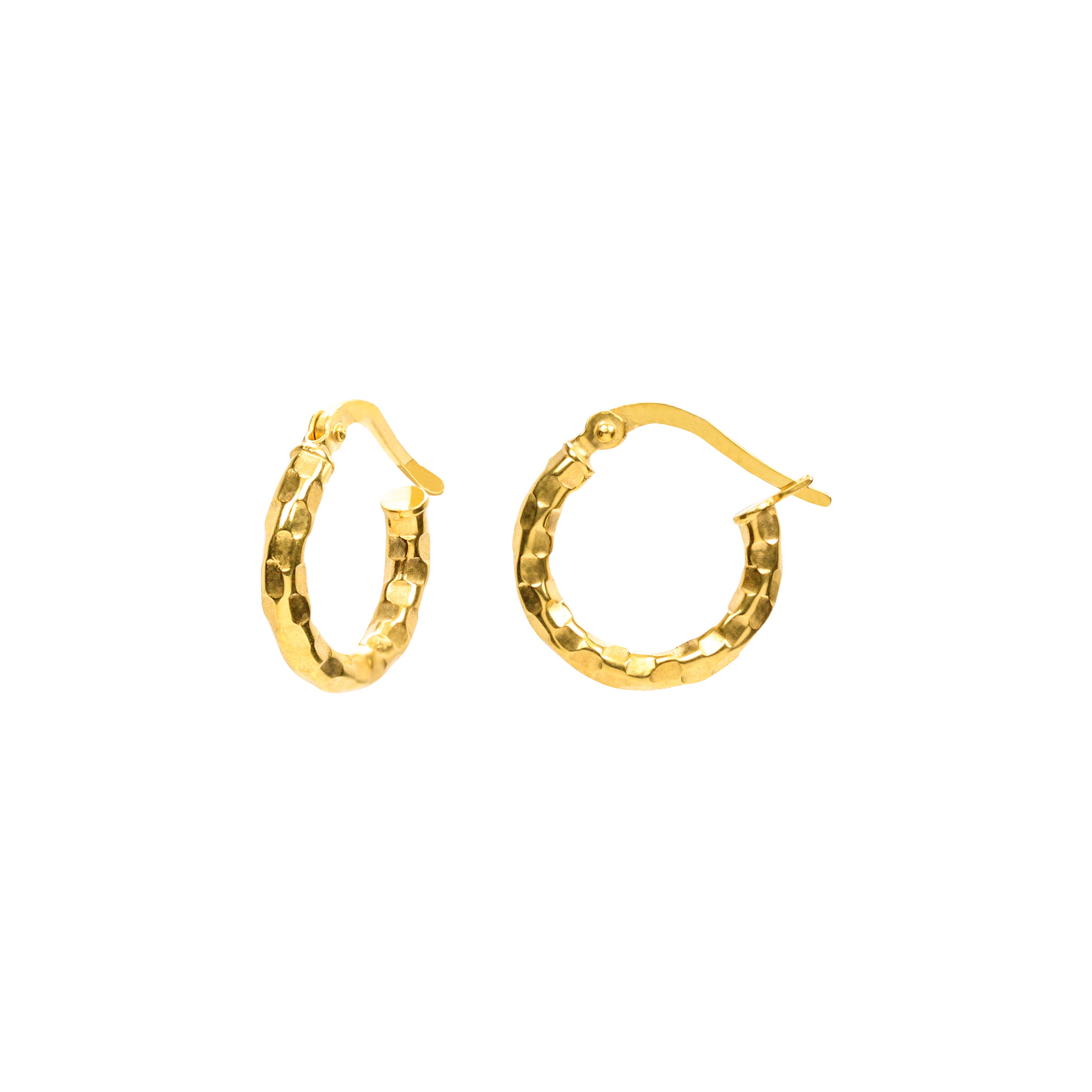 Chic Aura Gold Hoop Earrings