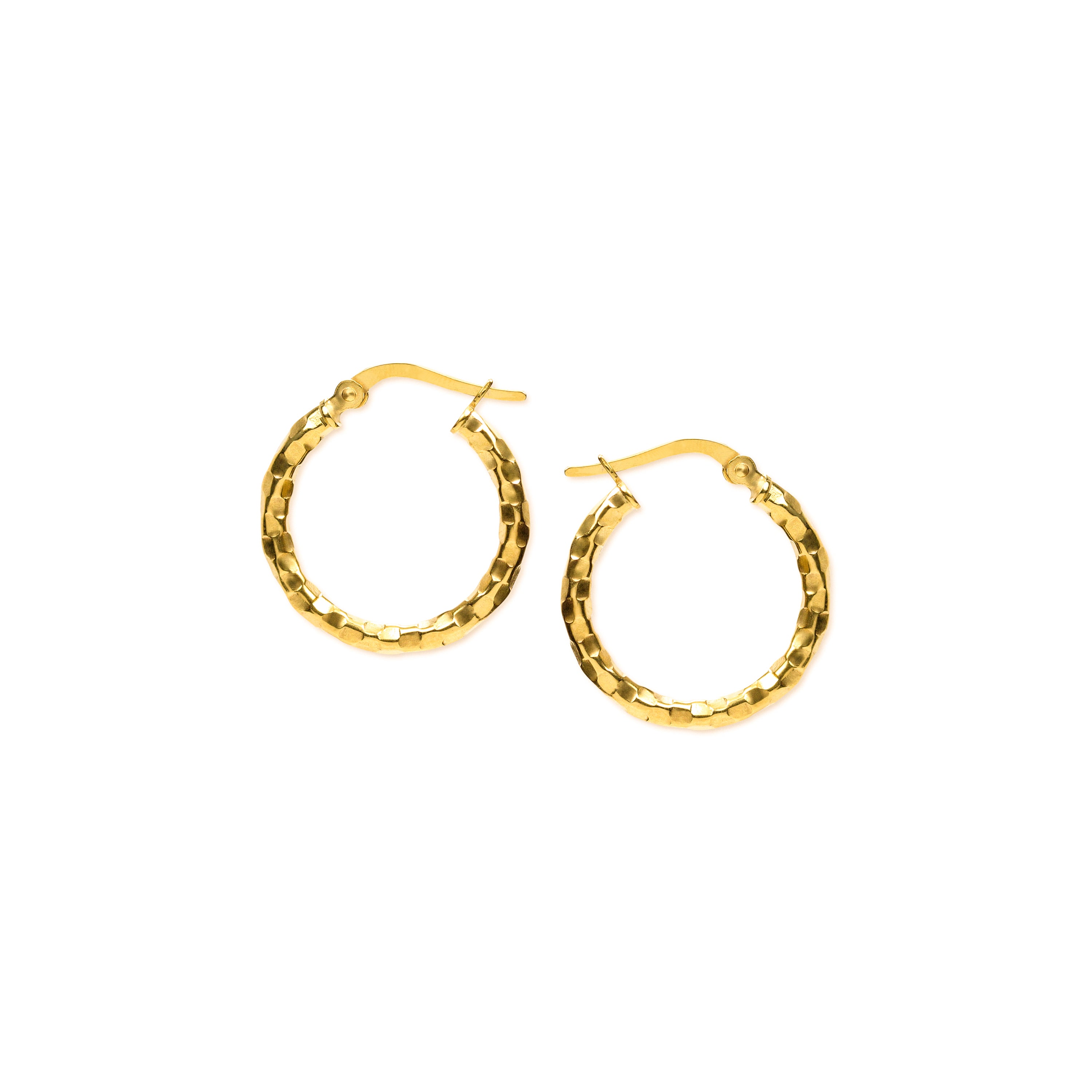 Chic Aura Gold Hoop Earrings