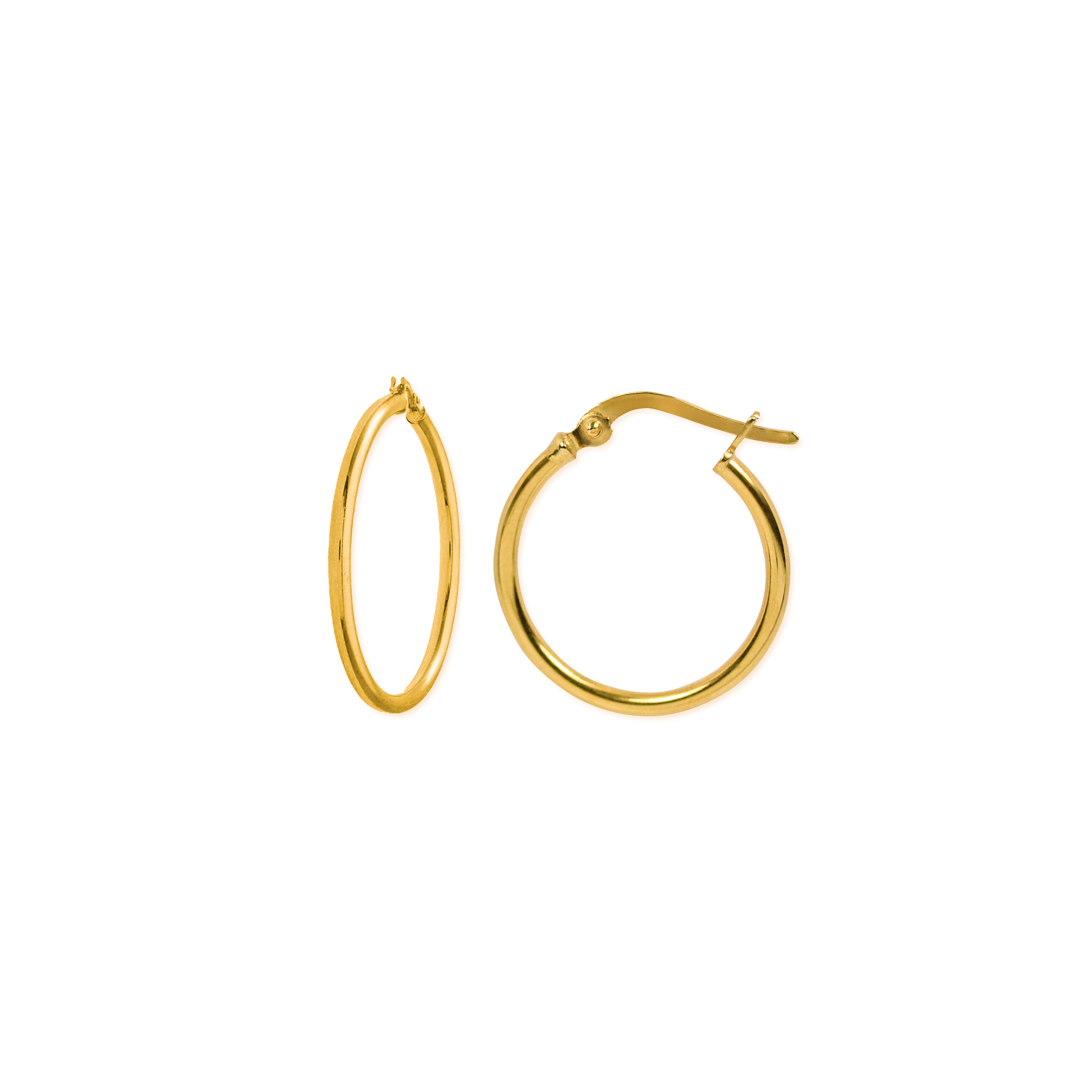 Chic Harmony Gold Hoop Earrings