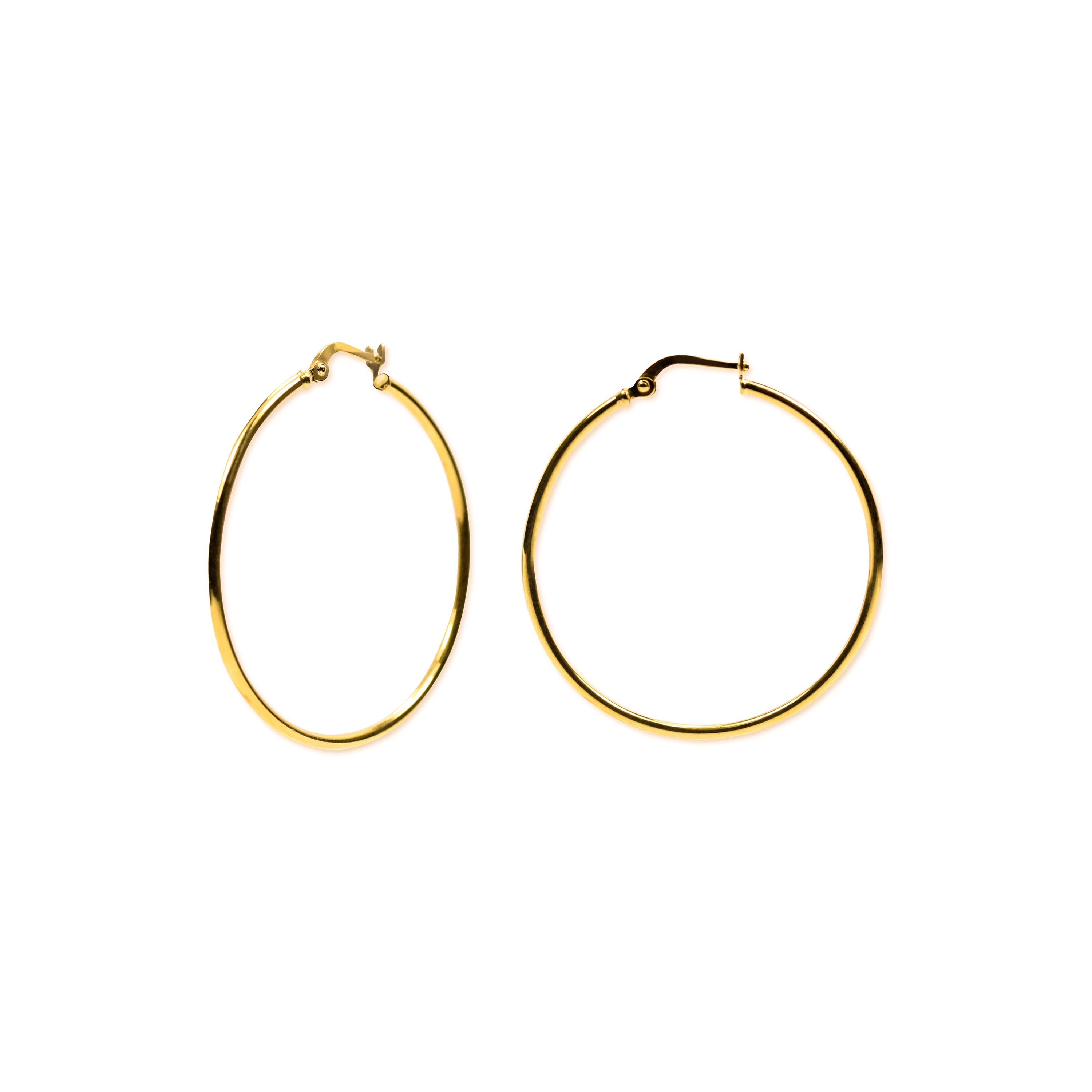 She Owns It Gold Hoop Earrings