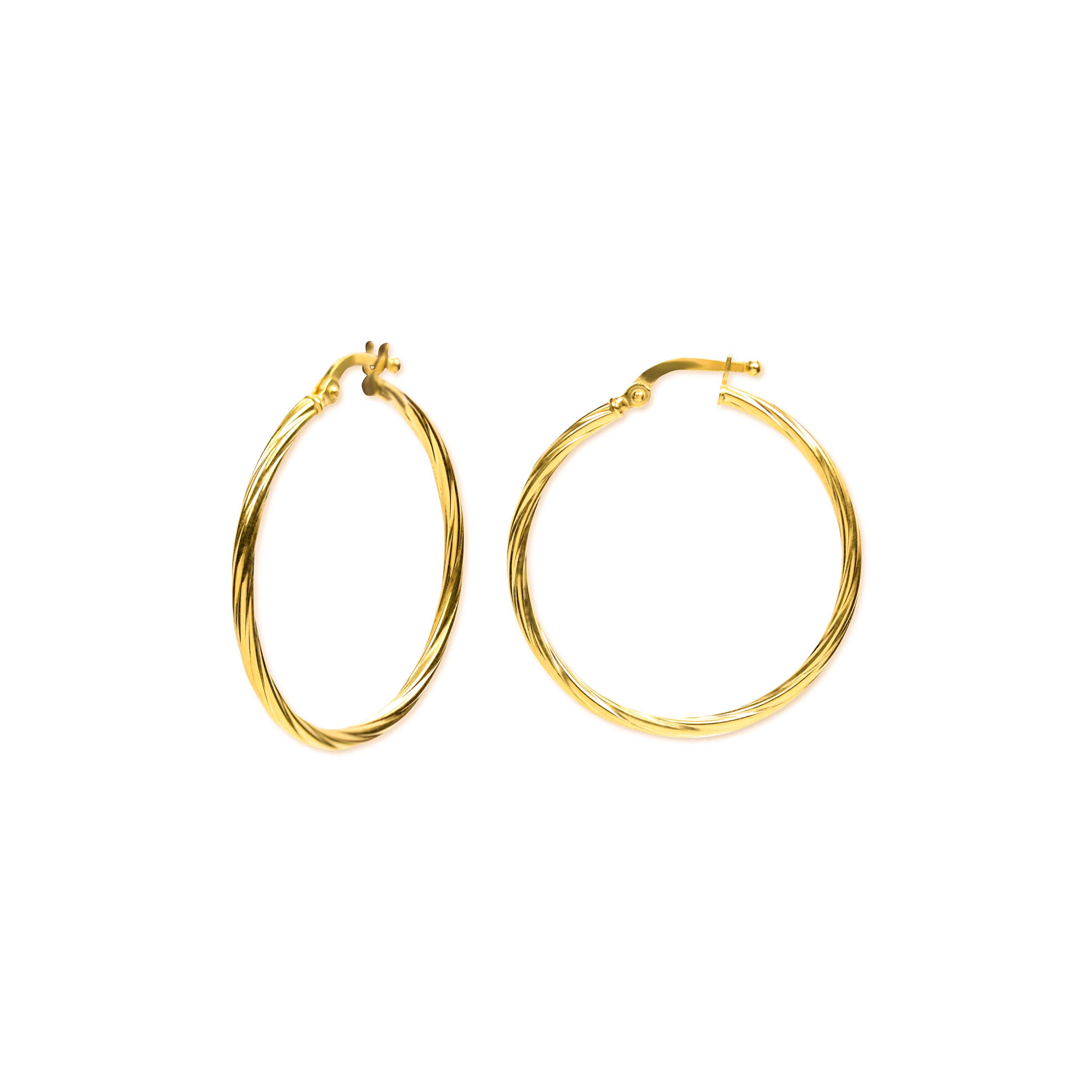 Chic Glamour Gold Hoop Earrings