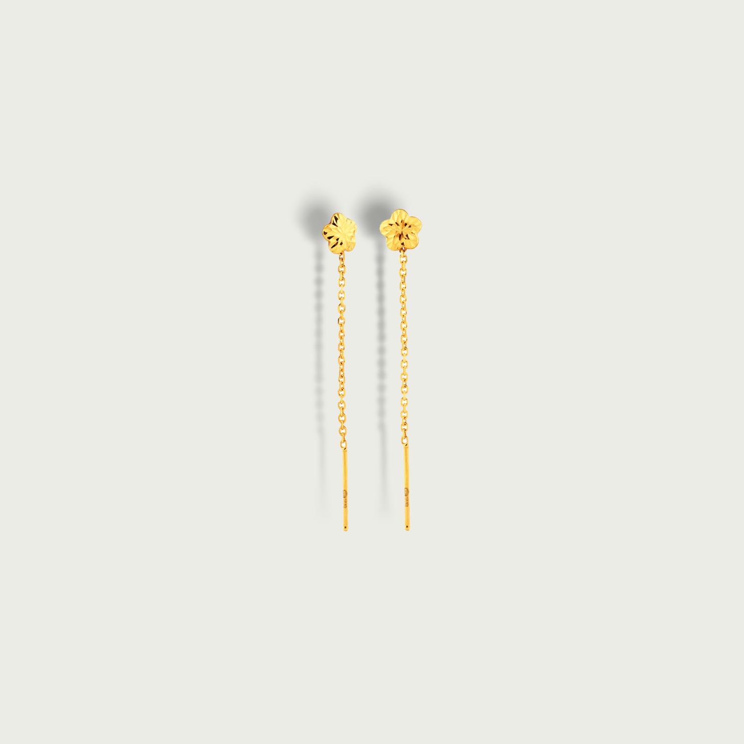 Fleur Bloom Gold Stringer Earrings