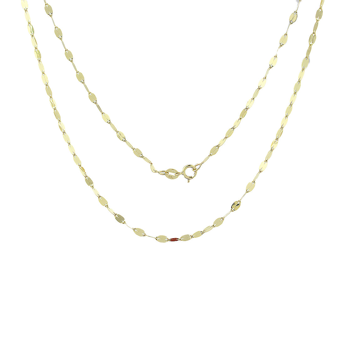 Mirror Twist Gold Necklace