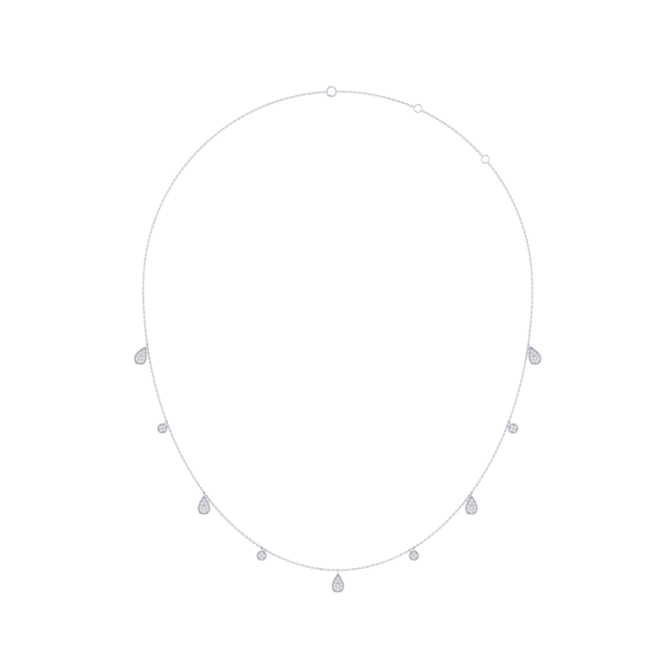 Serenity  Charm Diamond Necklace