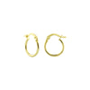 Self Introduction Hoop Earrings