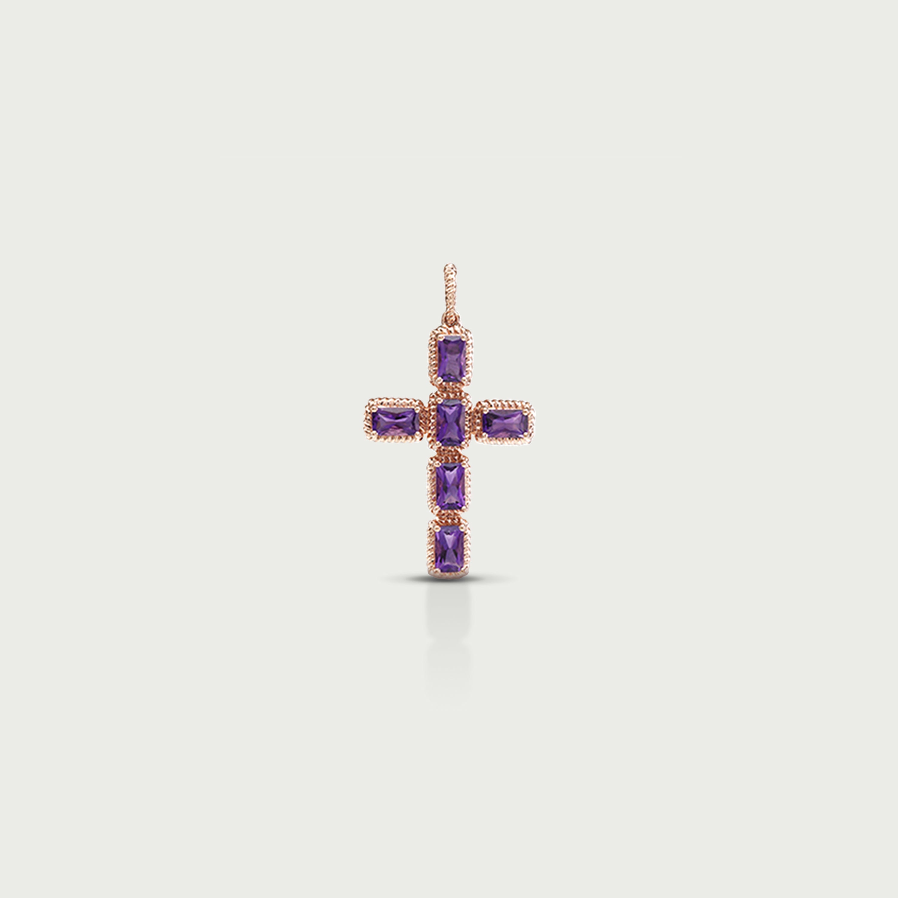 Guardian Light Cross Gemstone Pendant