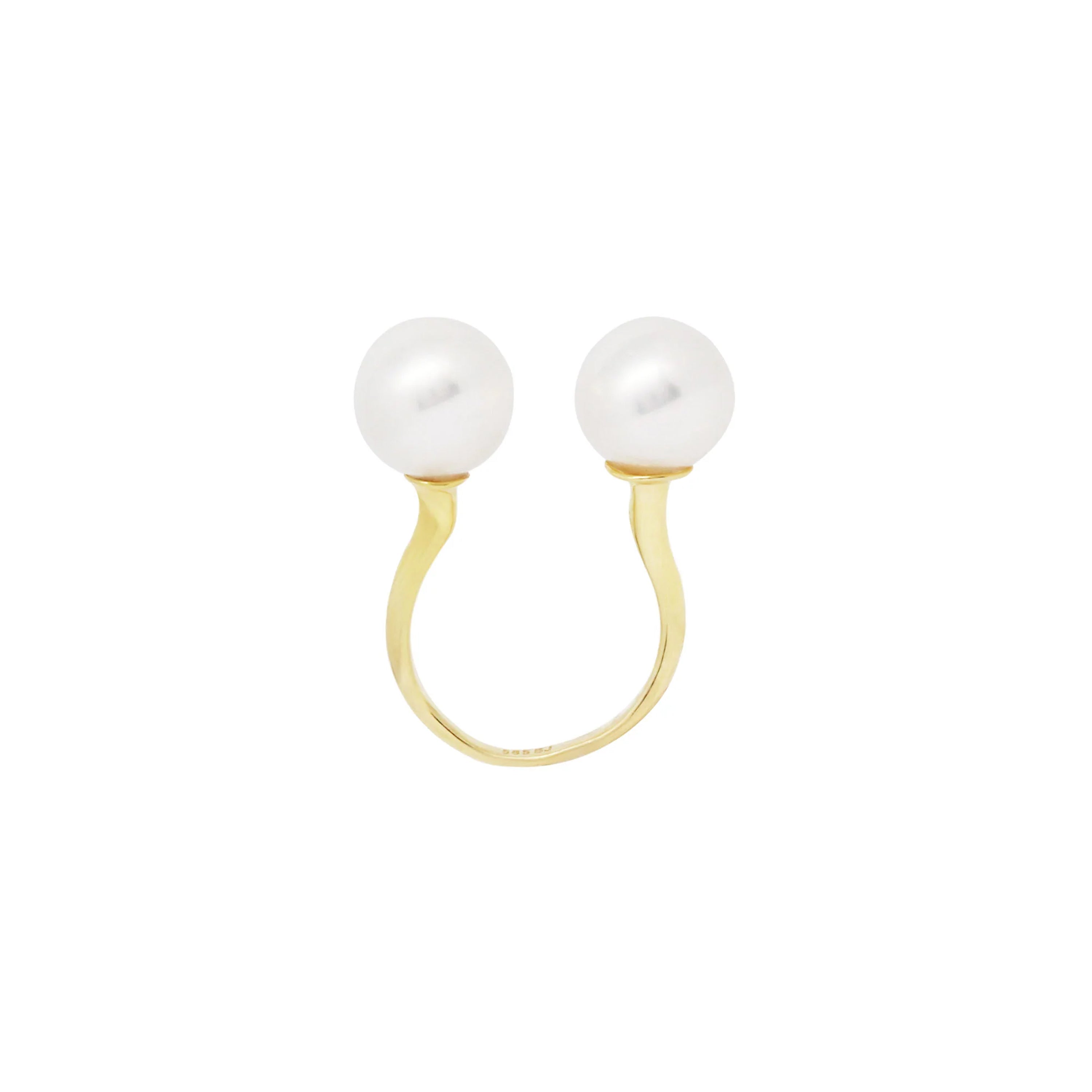 Breaking Waves Gold Ring