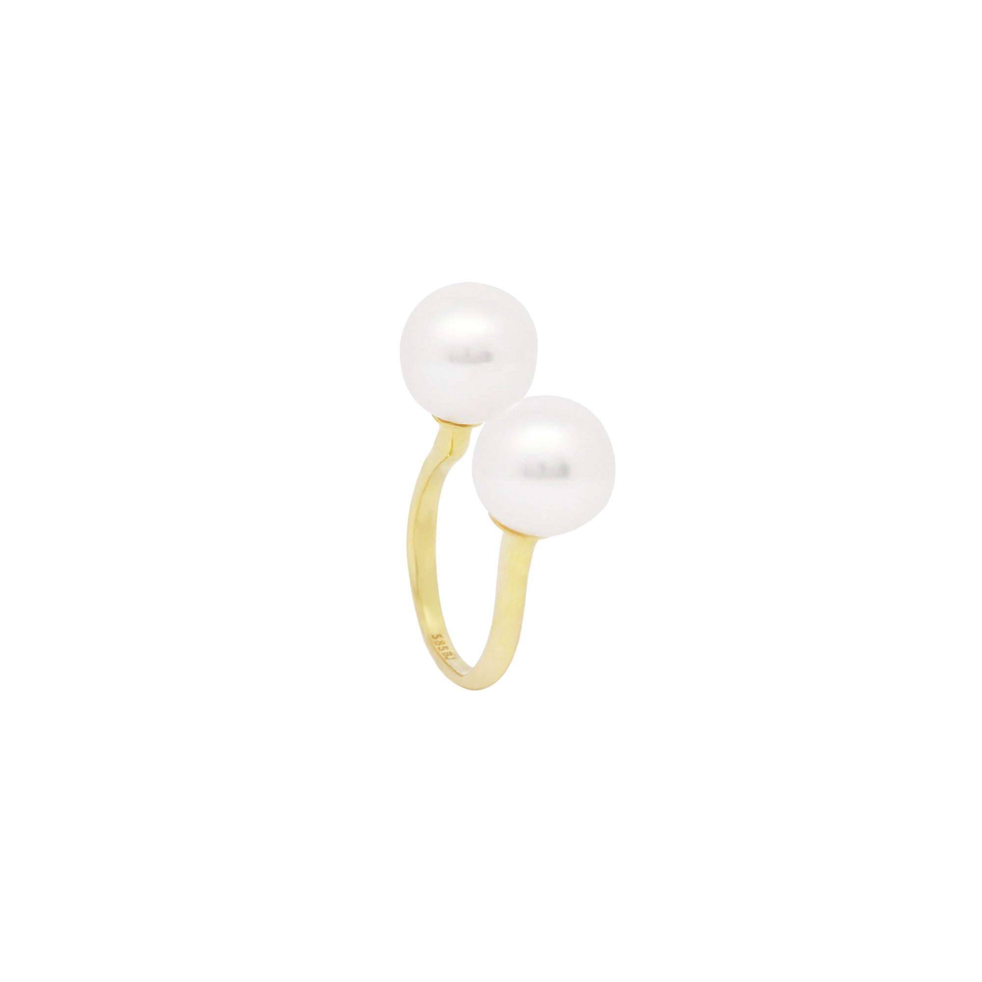 Breaking Waves Gold Ring