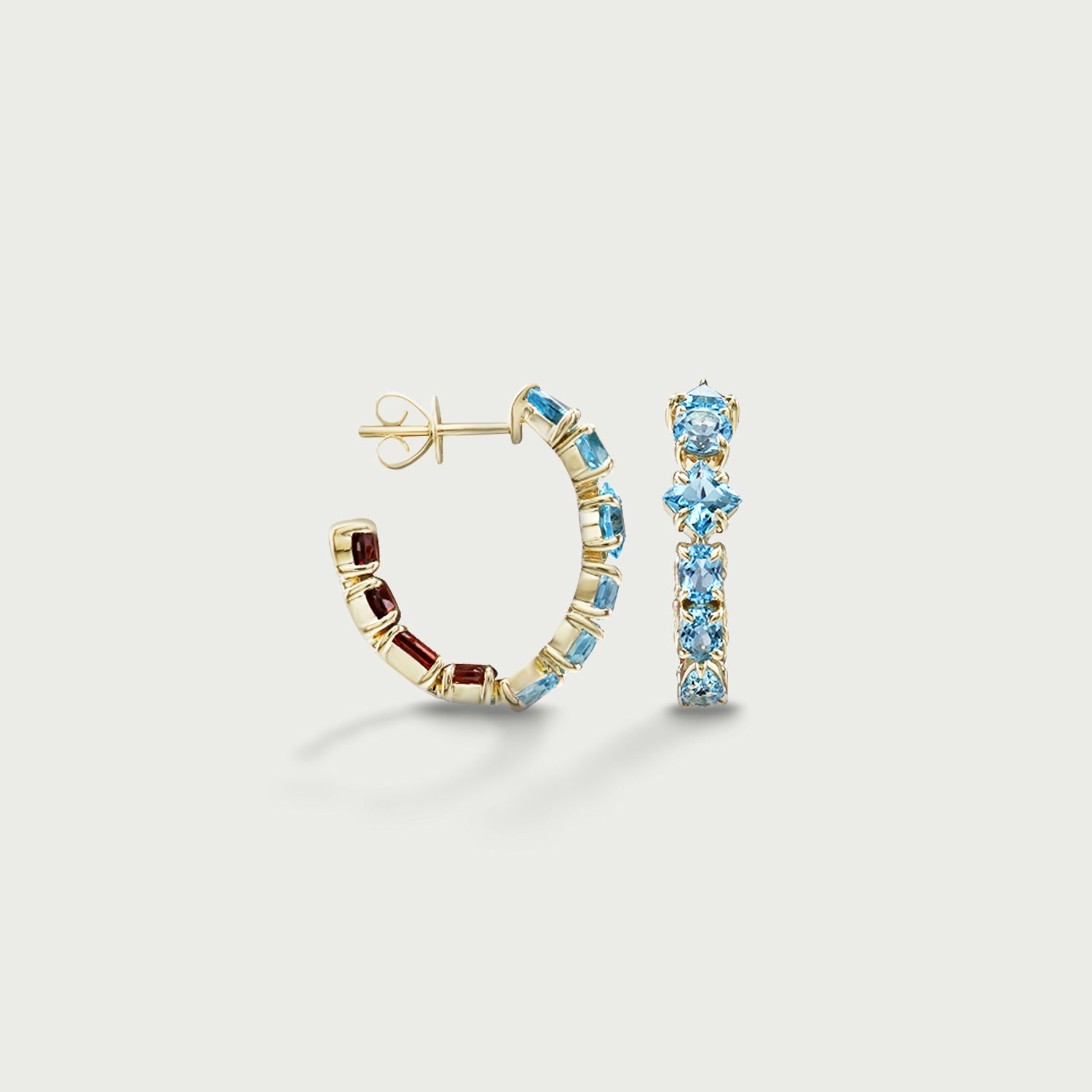 Twilight Glow Duo Contrast C-Hoop Earrings