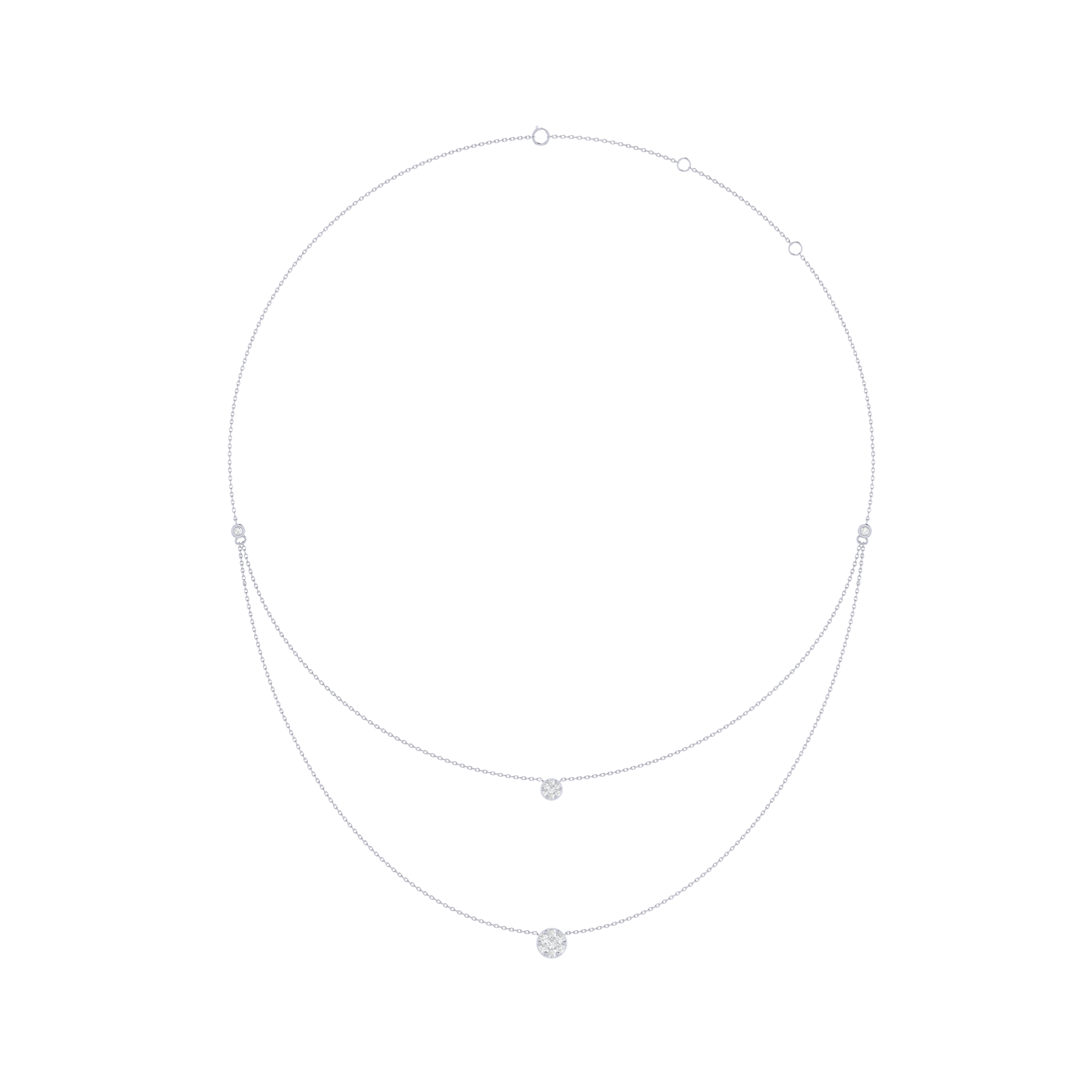 Orbiting To You Diamond Necklace