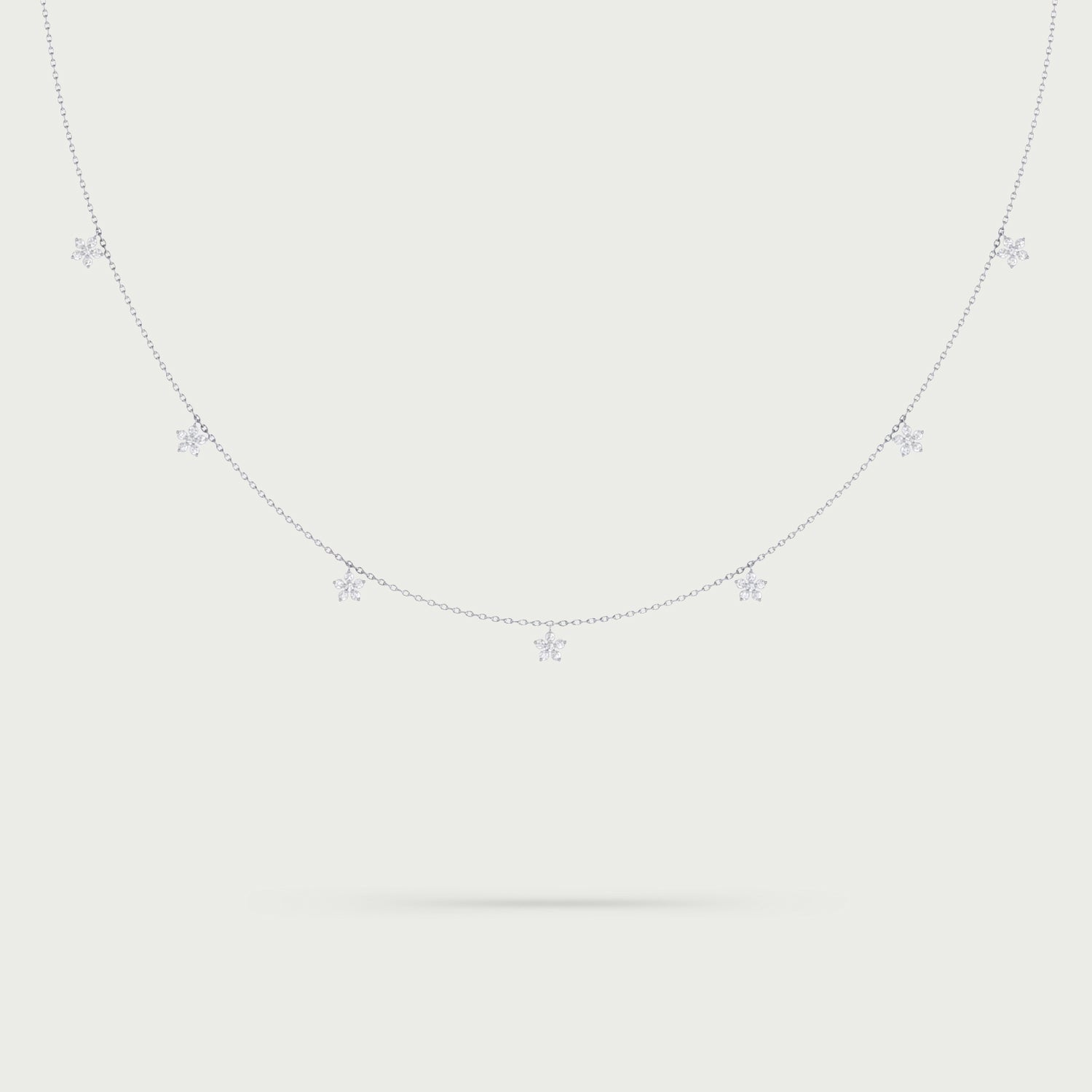 Floral Whispers Diamond Necklace