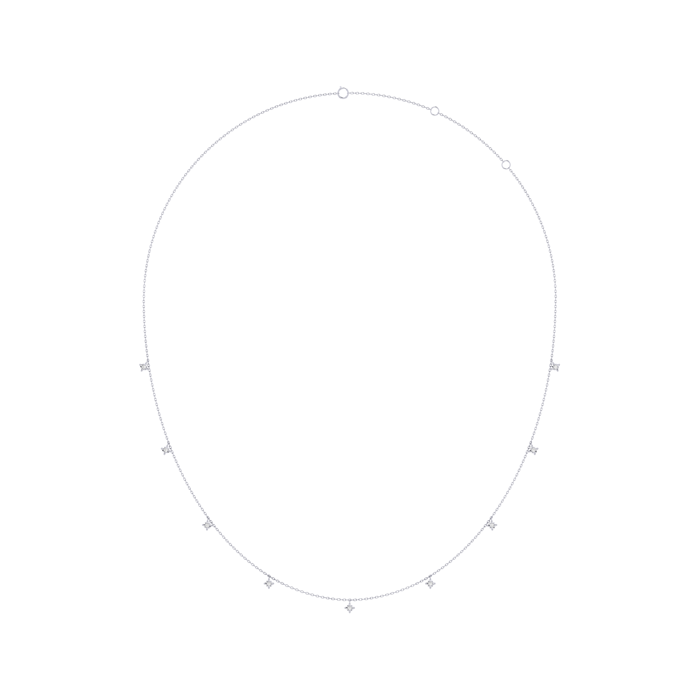 Stardust Elegance Diamond Necklace