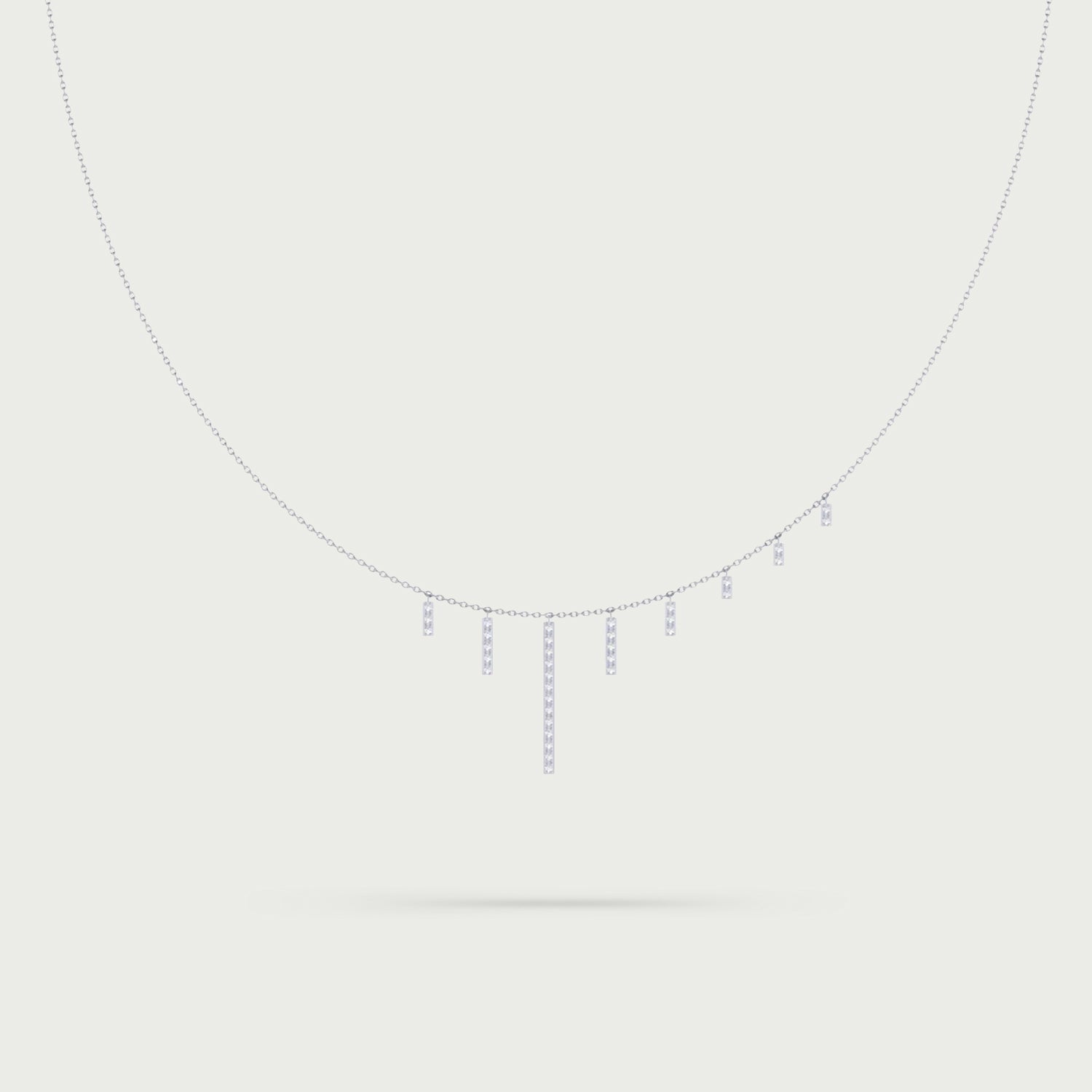 Asymmetry Glow Diamond Necklace