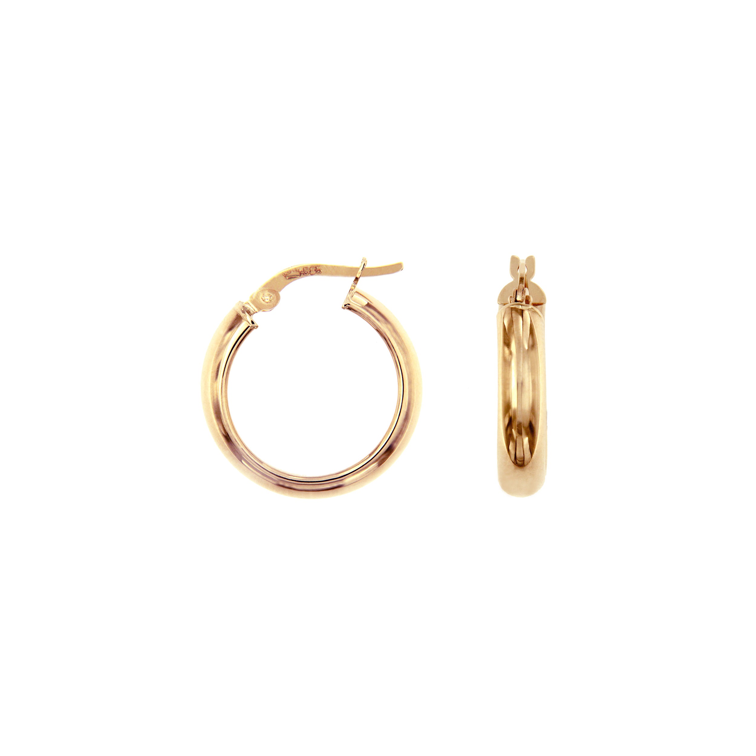 Self Introduction Gold Hoop Earrings