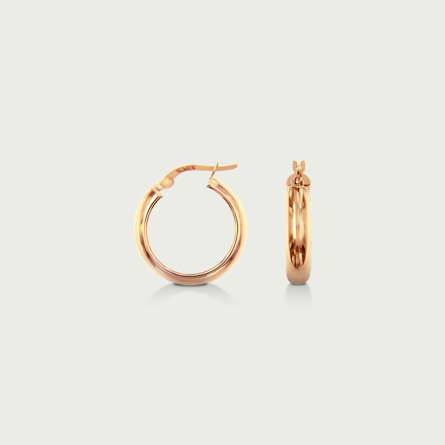 Self Introduction Gold Hoop Earrings