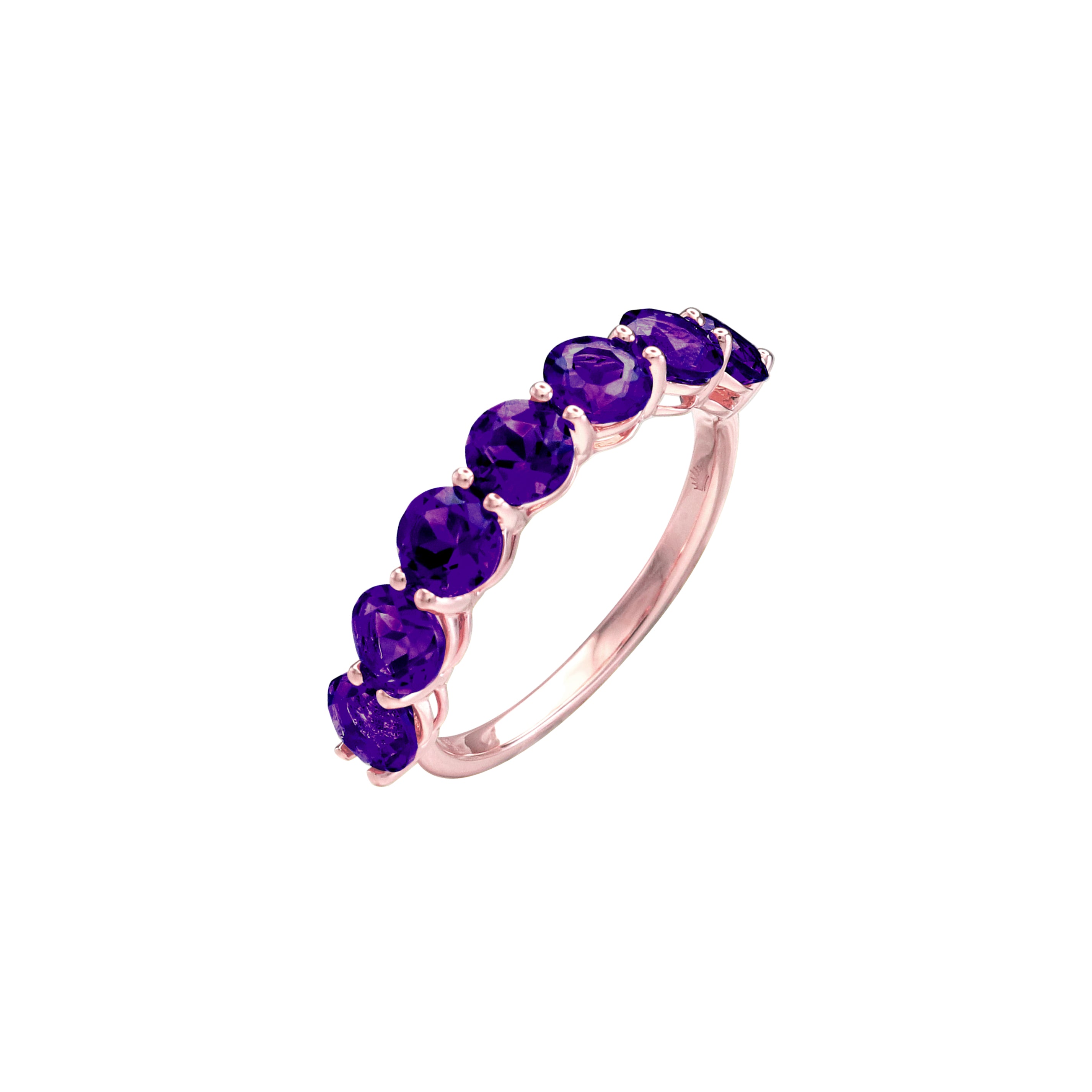 Pure Radiance Amethyst Eternity Ring