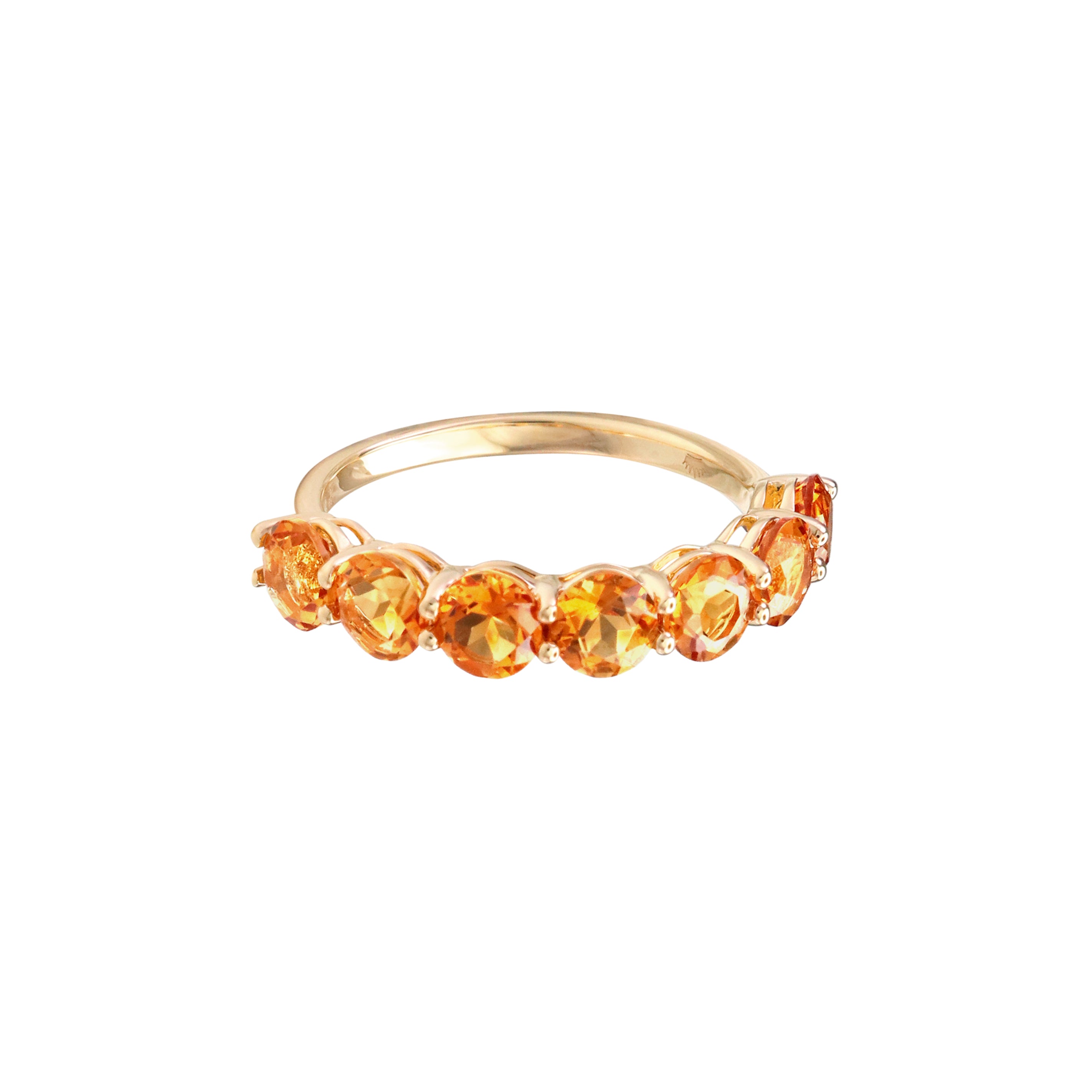 Pure Radiance Citrine Eternity Ring