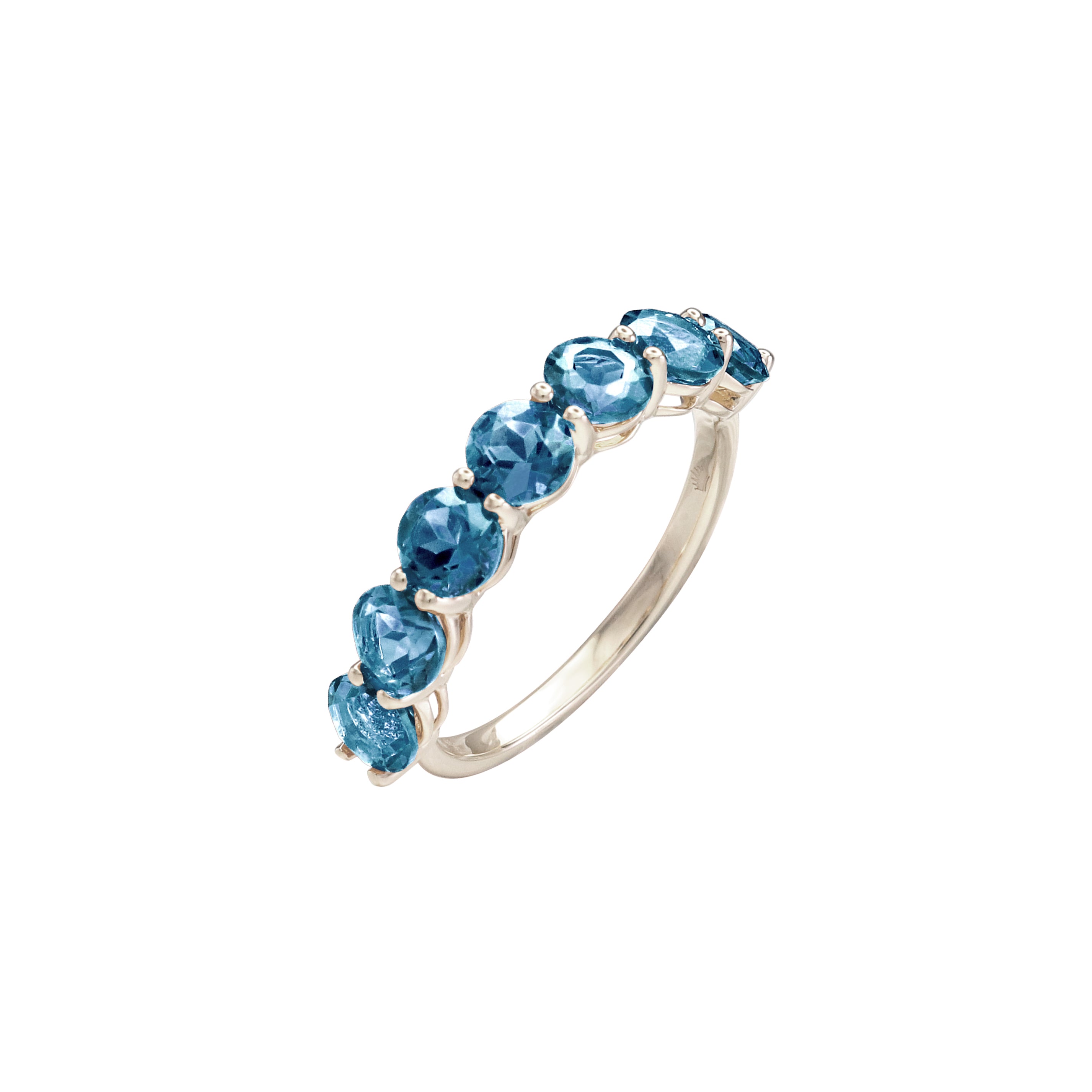 Pure Radiance Blue Topaz Eternity Ring