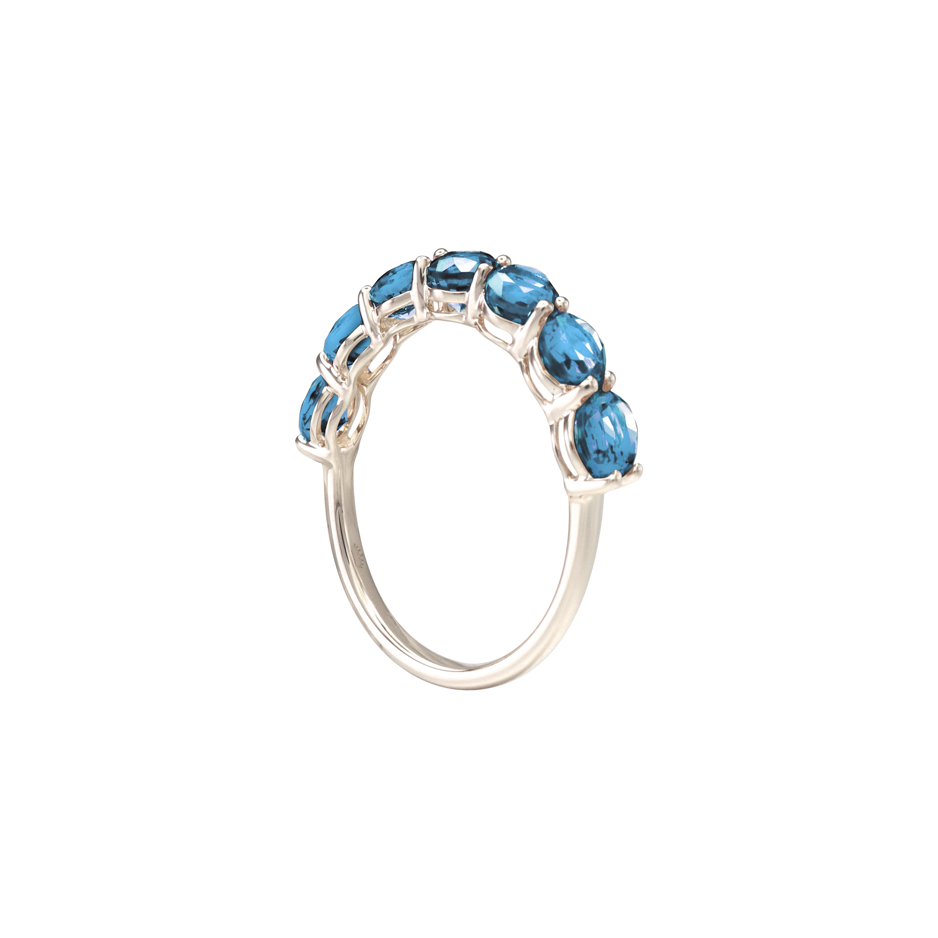 Pure Radiance Blue Topaz Eternity Ring