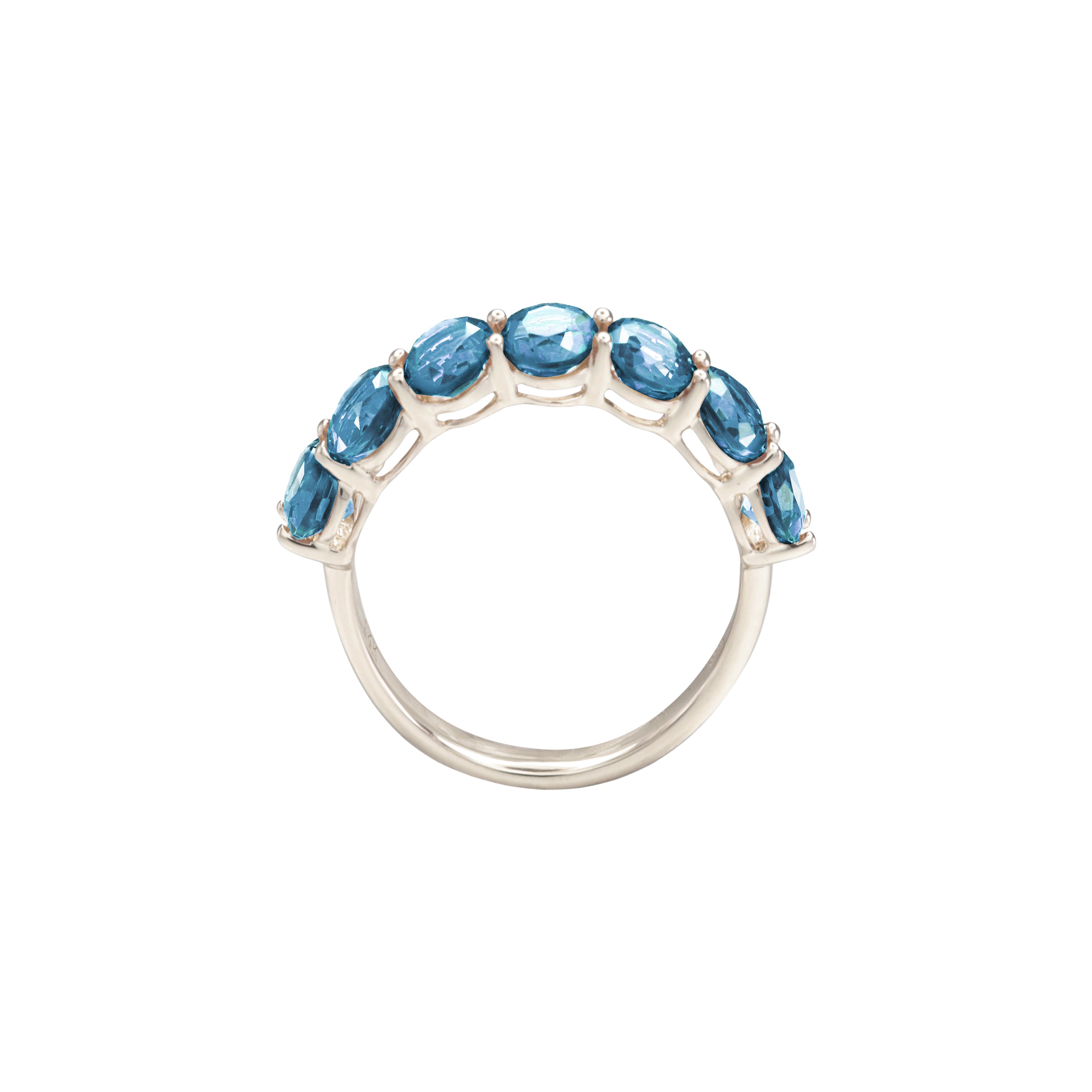 Pure Radiance Blue Topaz Eternity Ring