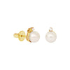 White South Sea Pearl and Diamond Stud Earrings