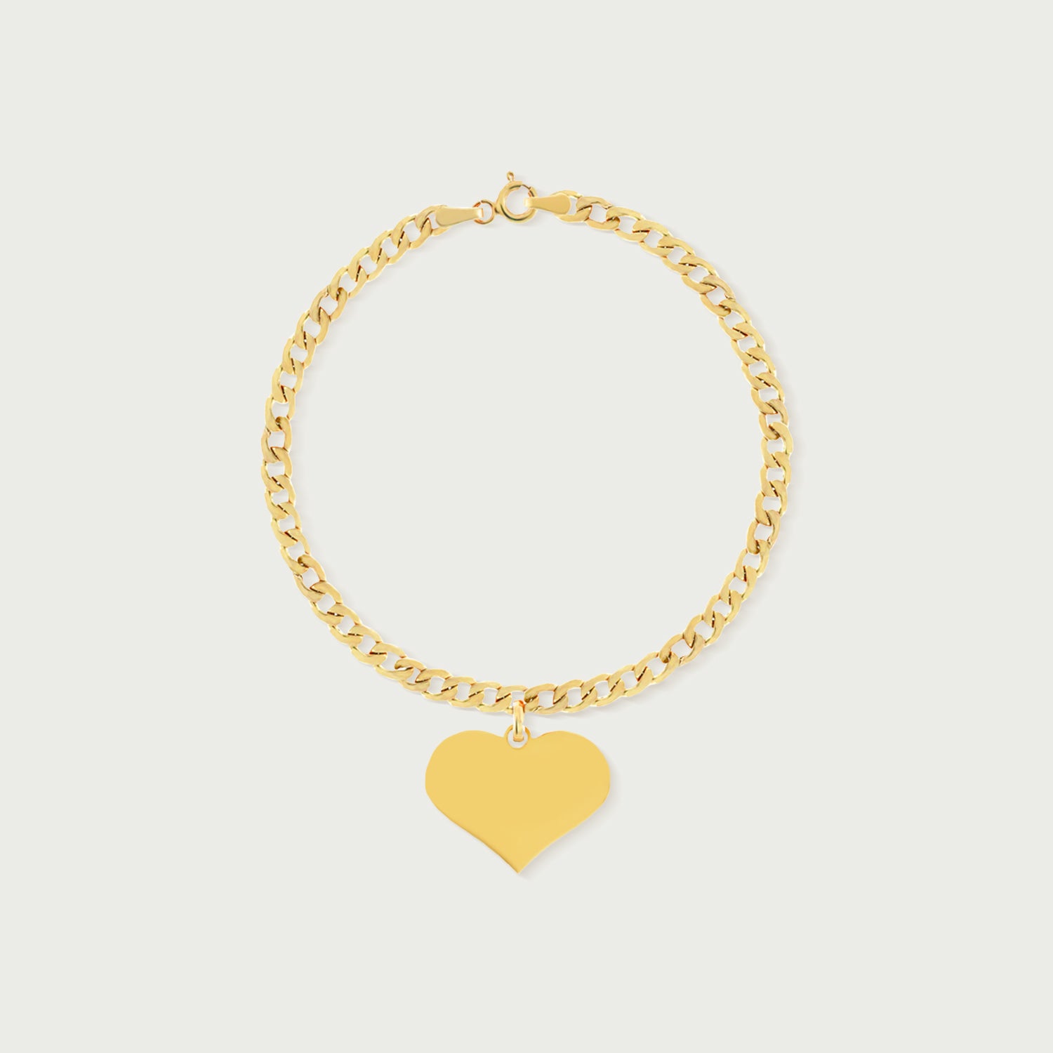 Serena Yellow Gold Heart Bracelet