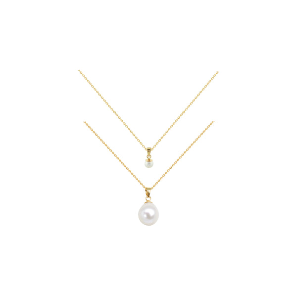 Bundle Deal: Tiny Solitary Pearl Serenade Necklace