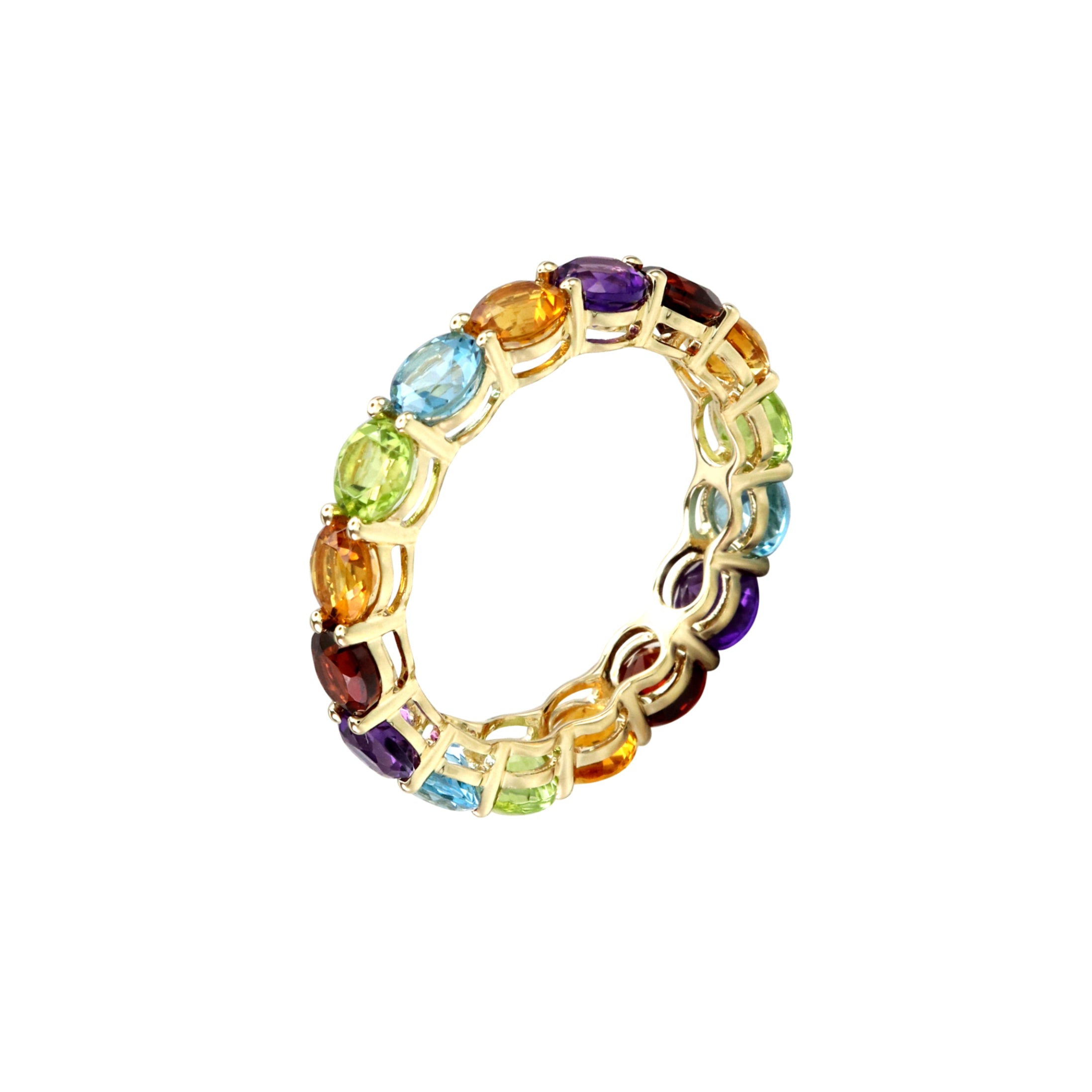 All Embrace Gemstone Eternity Ring