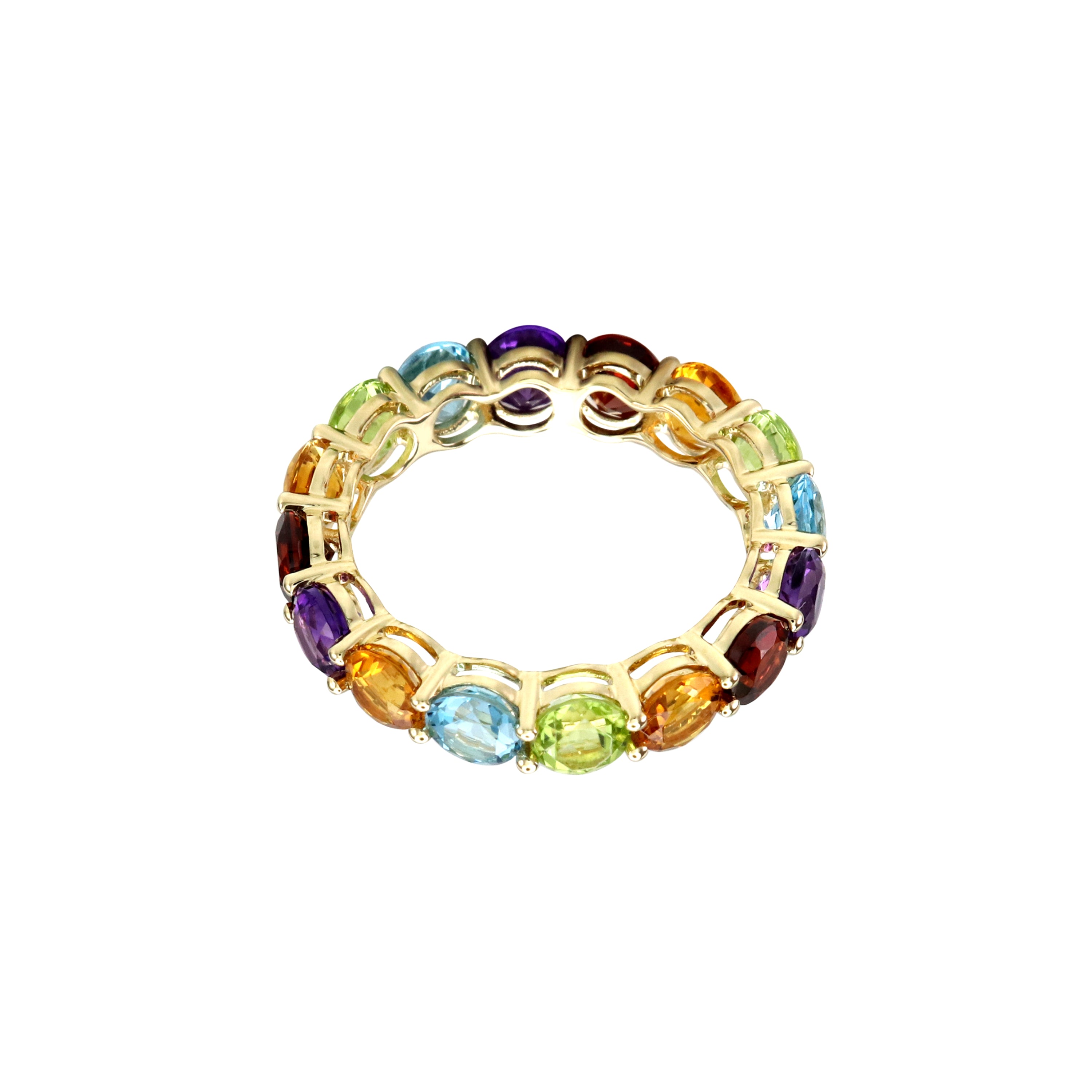 All Embrace Gemstone Eternity Ring