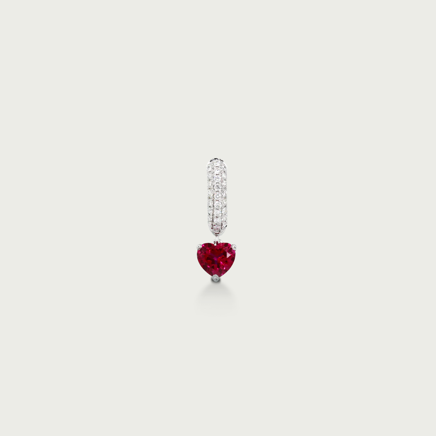 Party Life Ruby Hoop Earrings