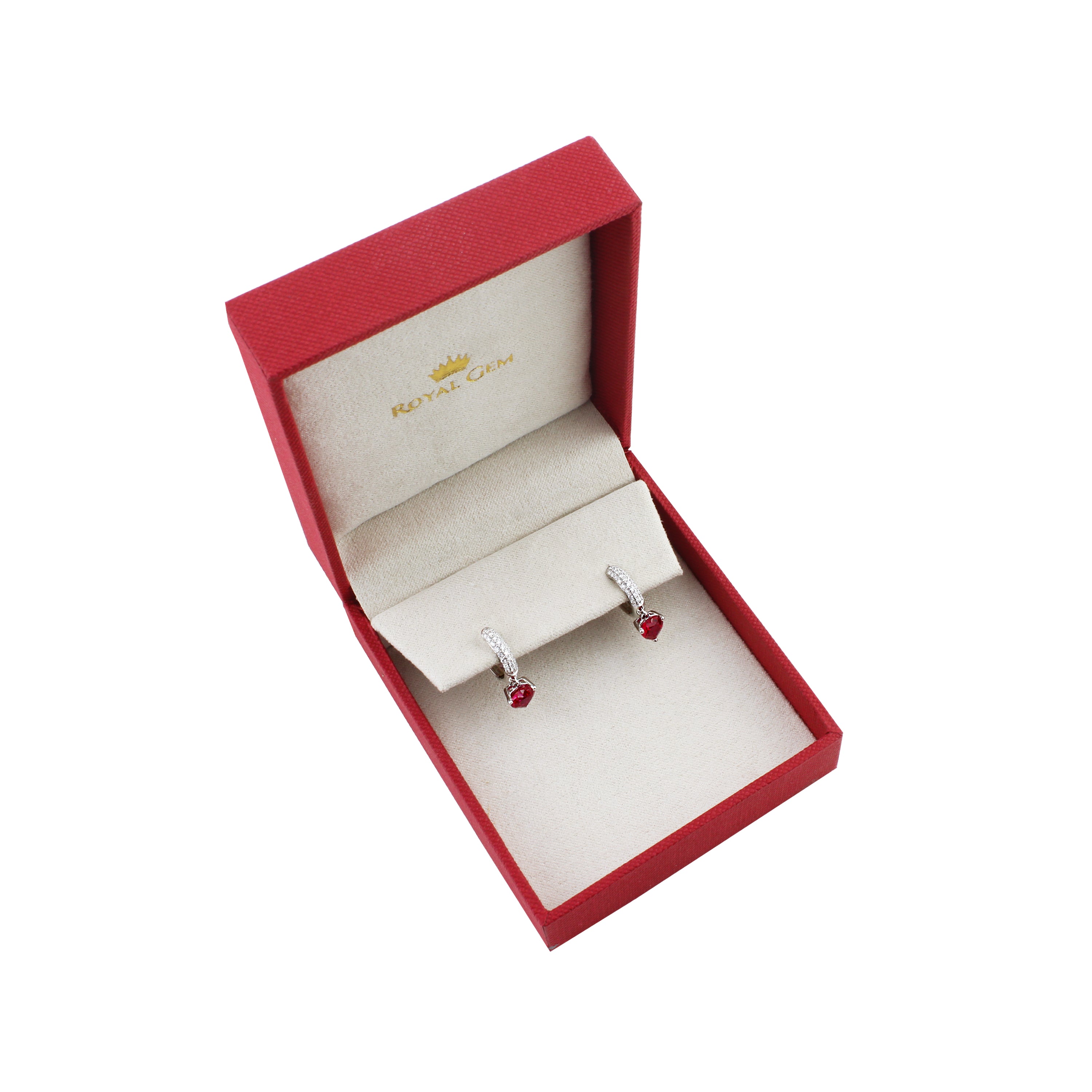Party Life Ruby Hoop Earrings