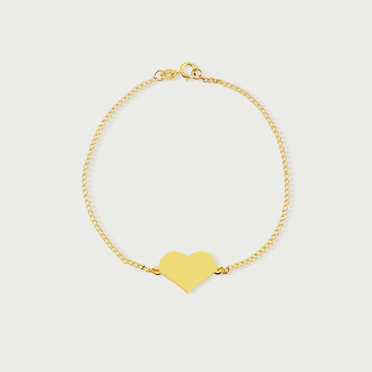 Yellow Gold Heart Bracelet