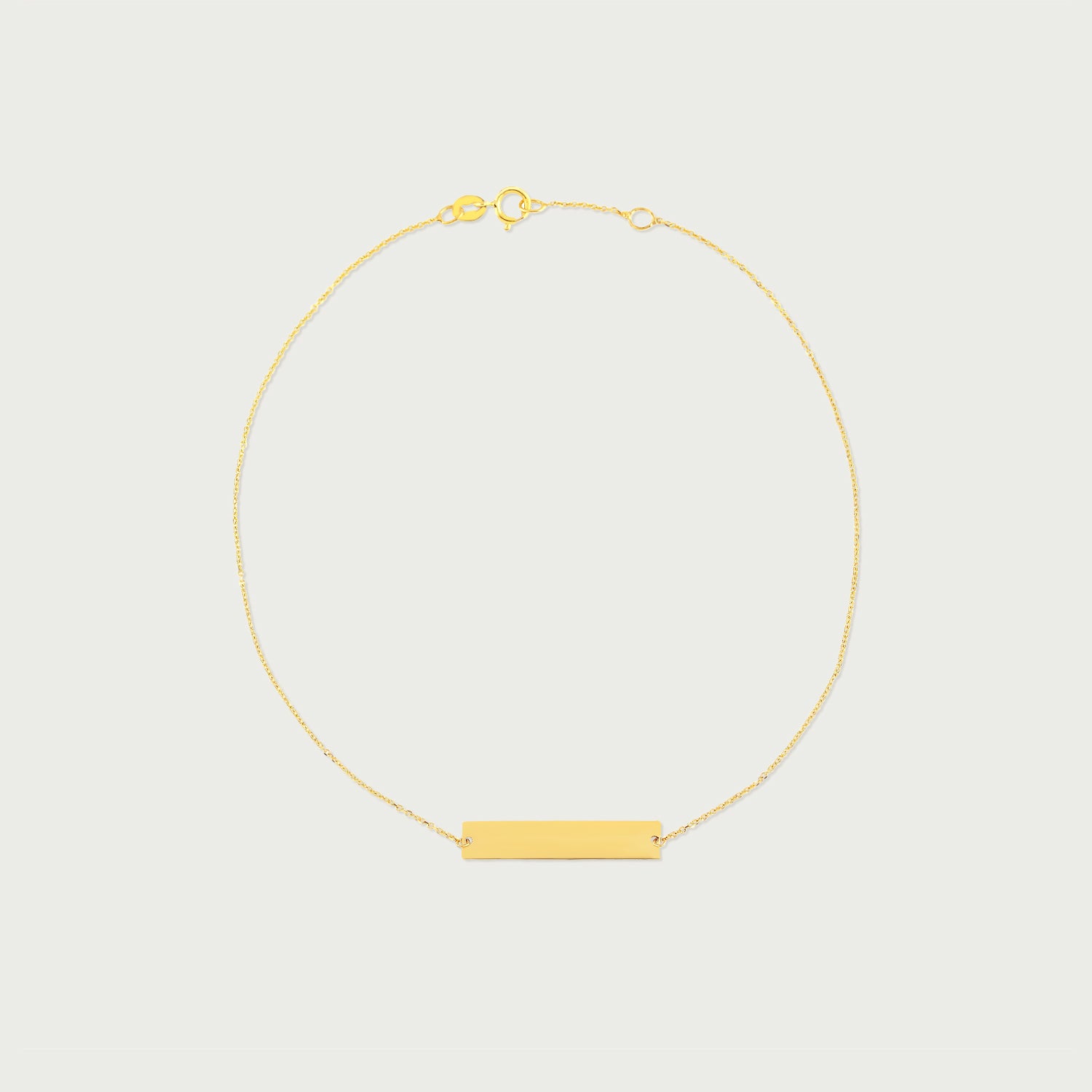 Signature Line Gold Anklet