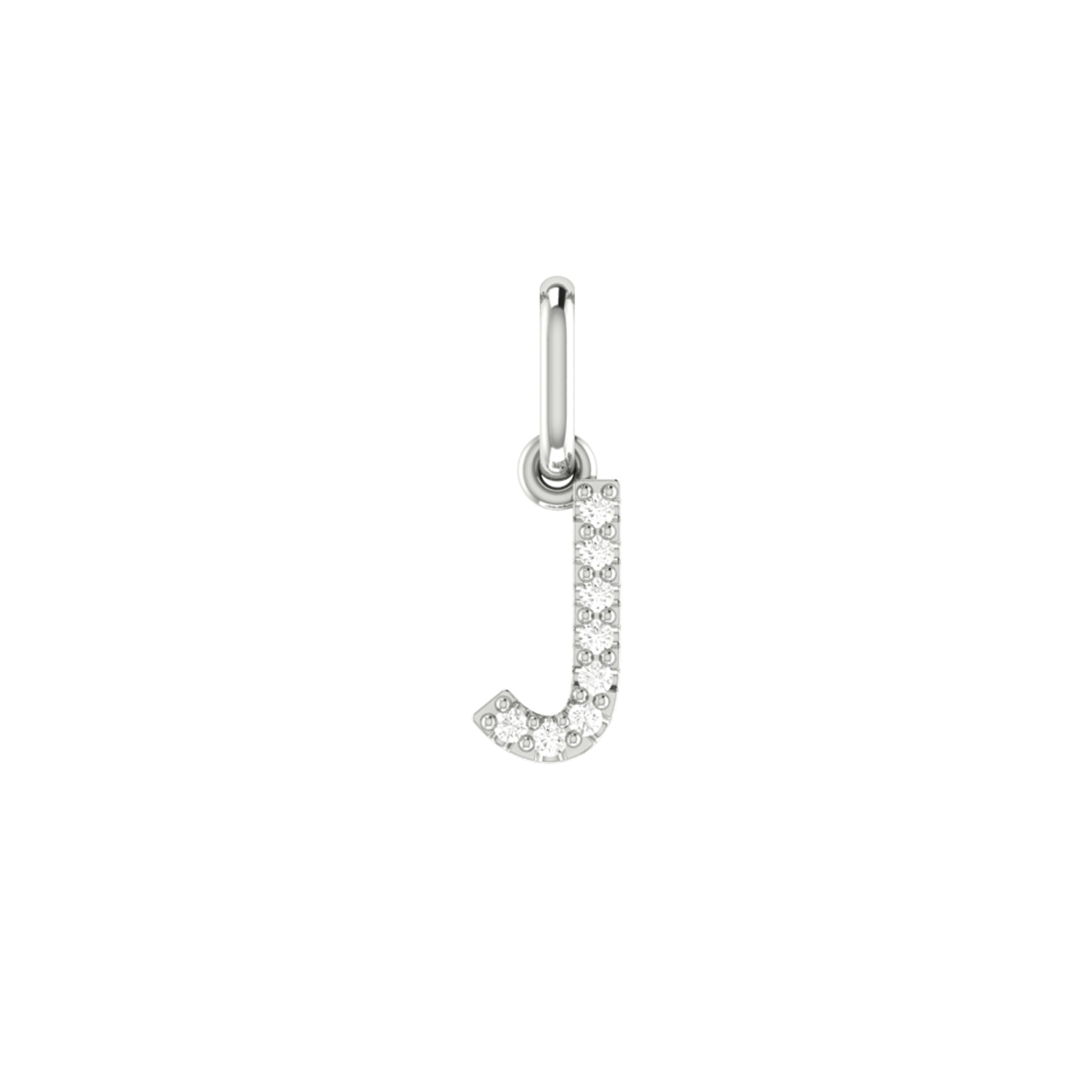 Classic Initial Charm Diamond Pendant
