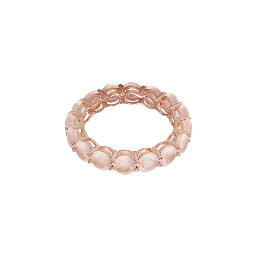 Eternal Bliss Rose Quartz Eternity Ring