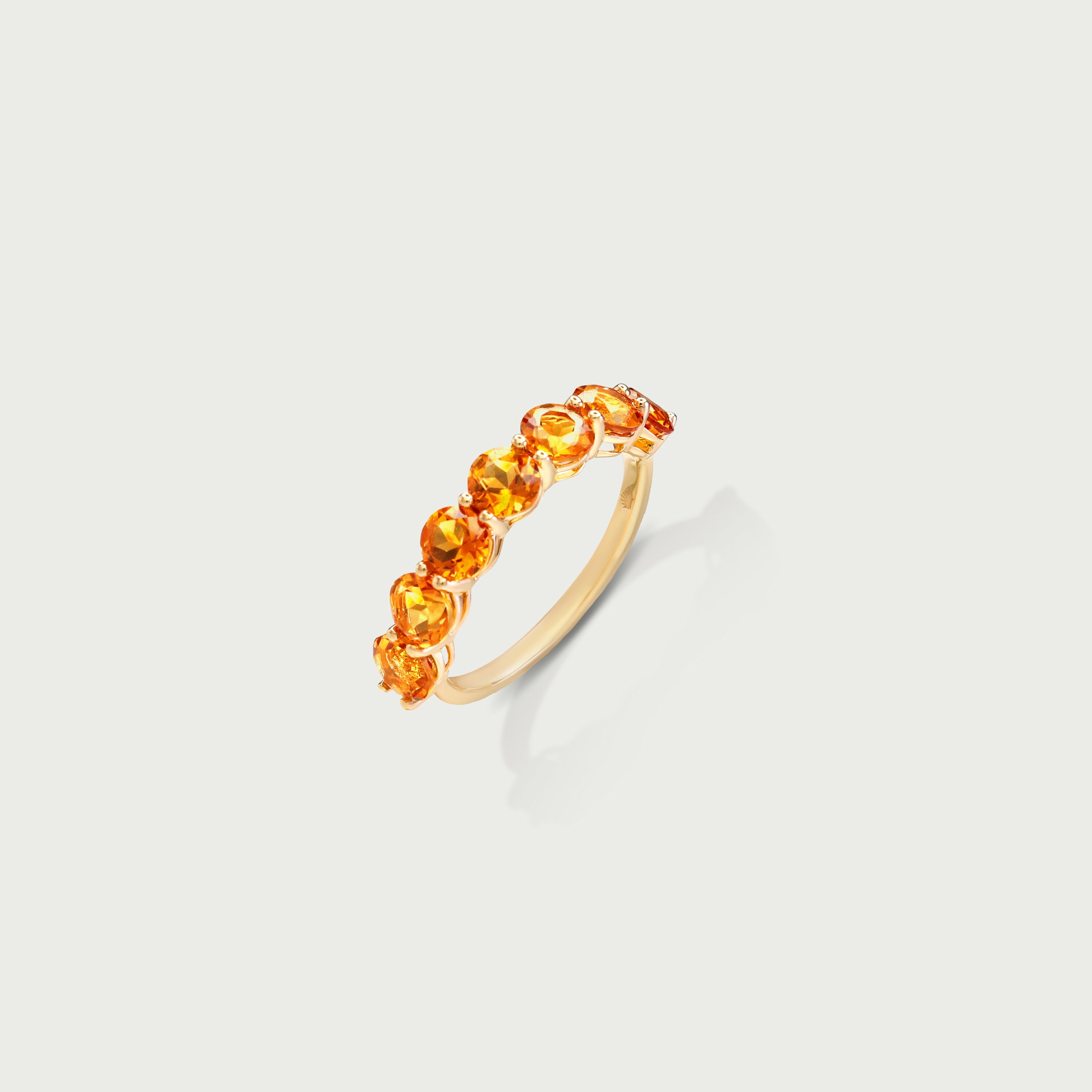 Pure Radiance Citrine Eternity Ring