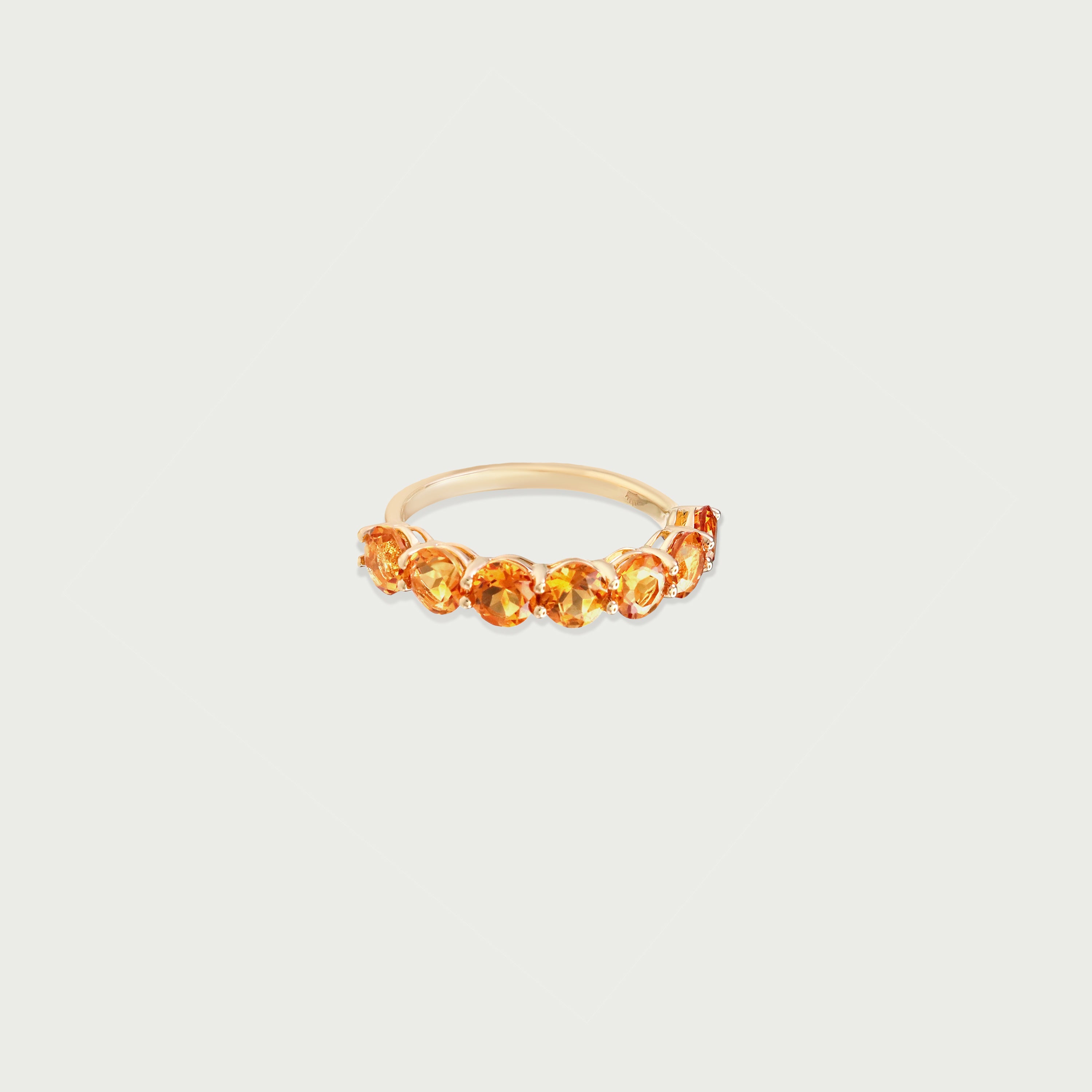 Pure Radiance Citrine Eternity Ring