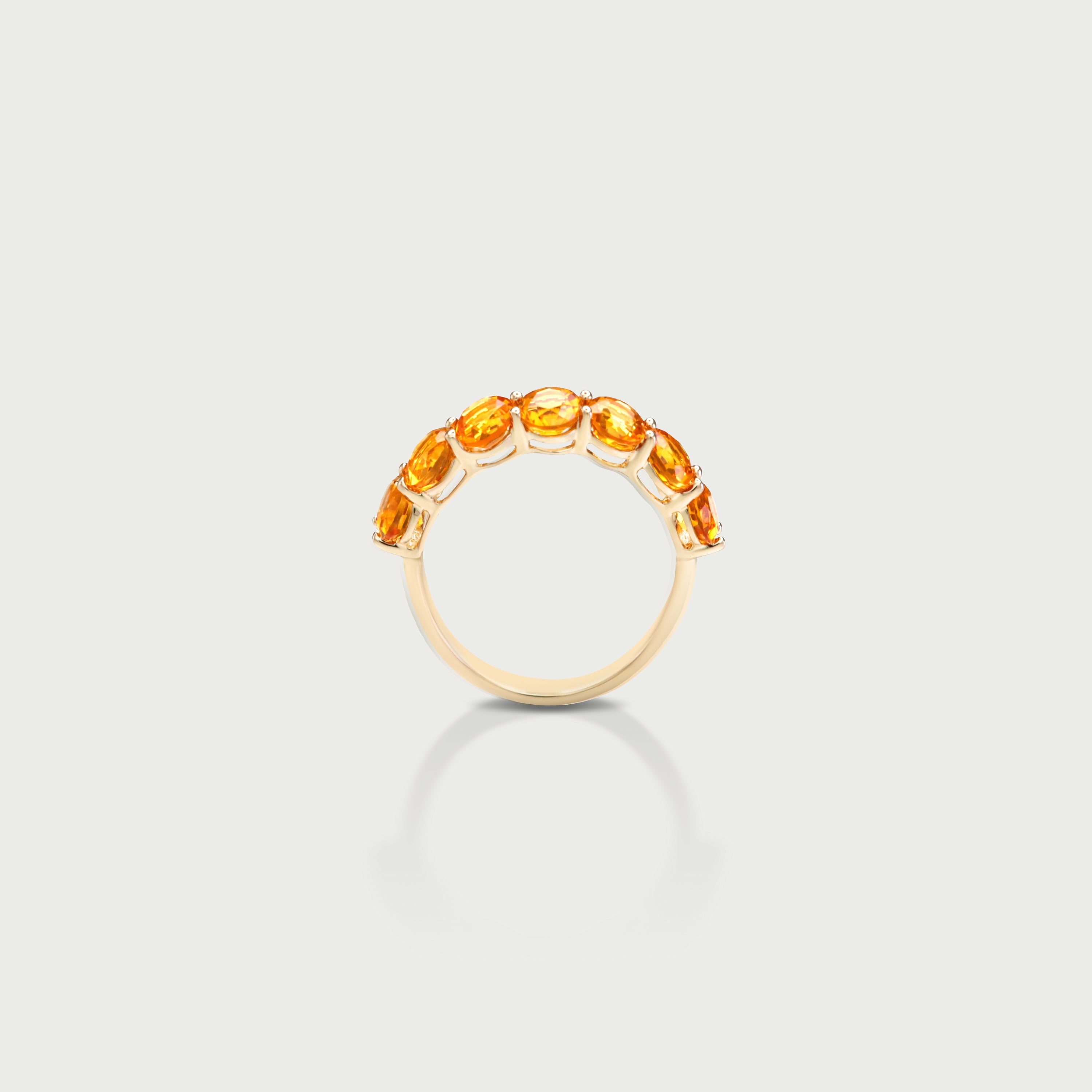 Pure Radiance Citrine Eternity Ring