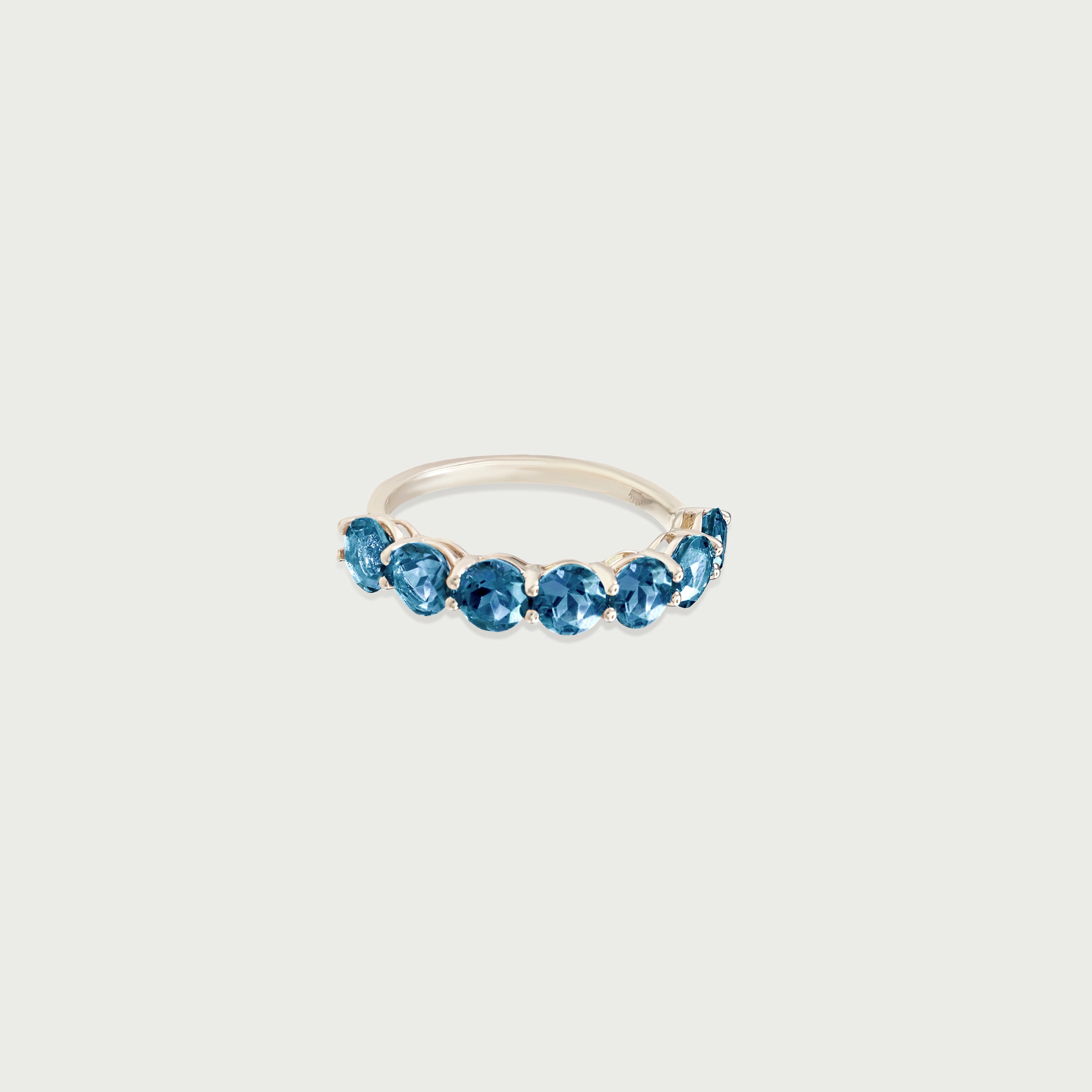 Pure Radiance Blue Topaz Eternity Ring