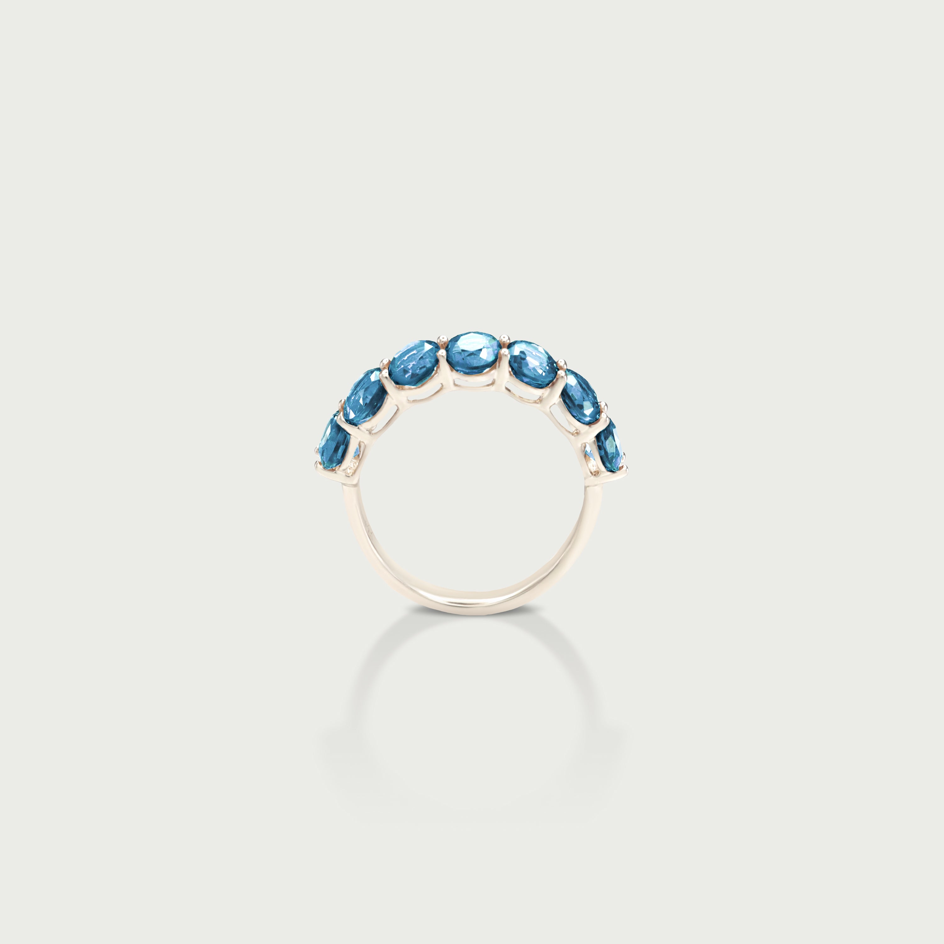 Pure Radiance Blue Topaz Eternity Ring