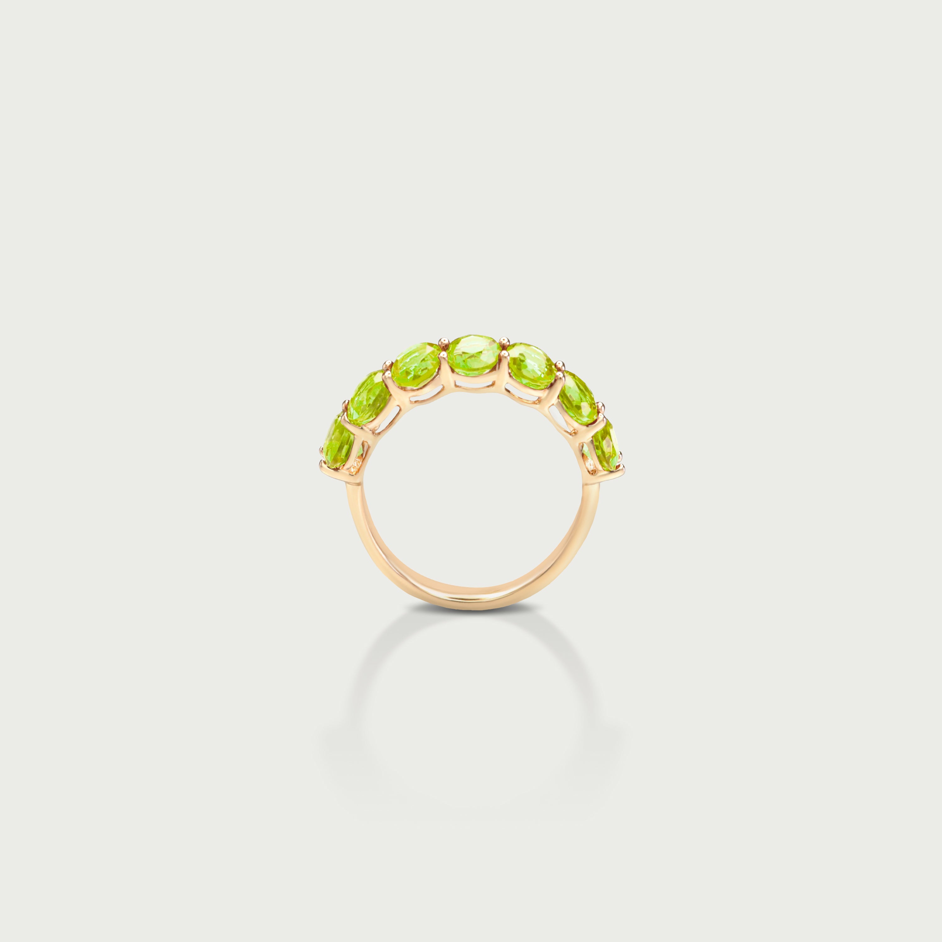 Pure Radiance Peridot Eternity Ring