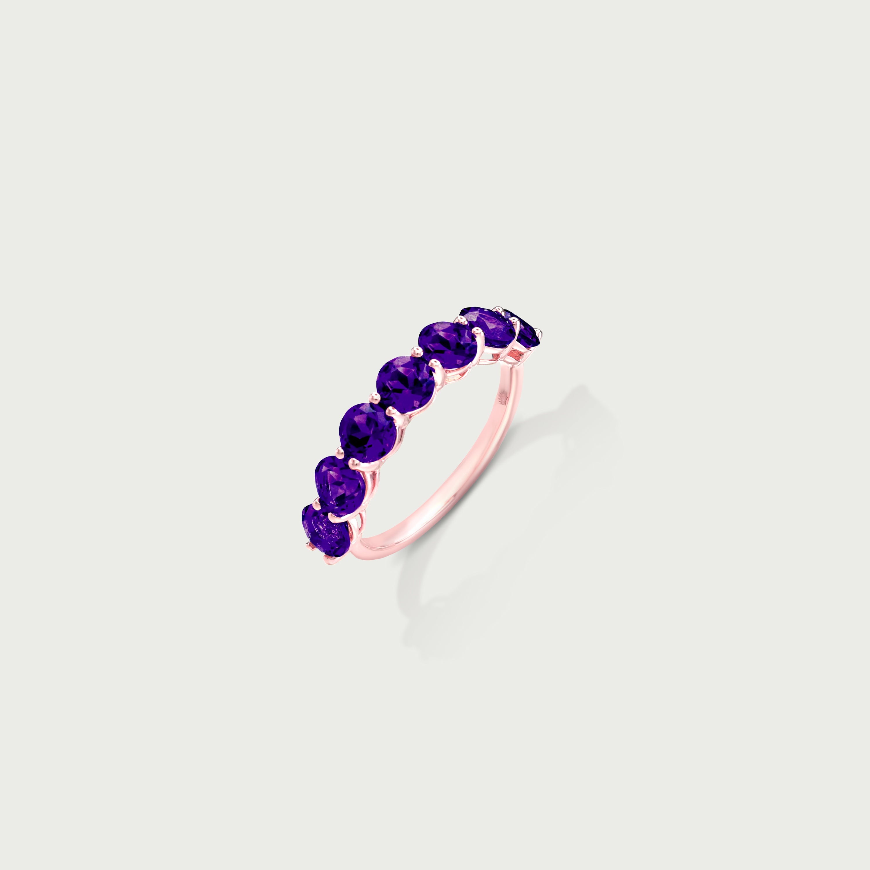 Pure Radiance Amethyst Eternity Ring